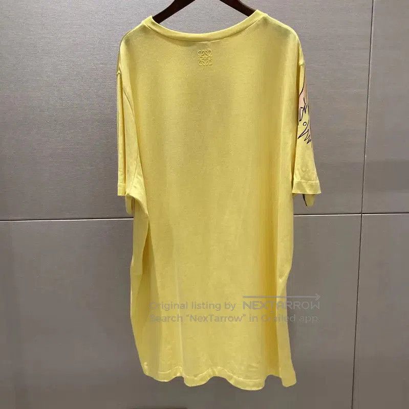 Loewe Loewe Summer Yellow Cotton Graphic T-Shirt . Size XS / US 0-2 / IT 36-38 - 2 Thumbnail