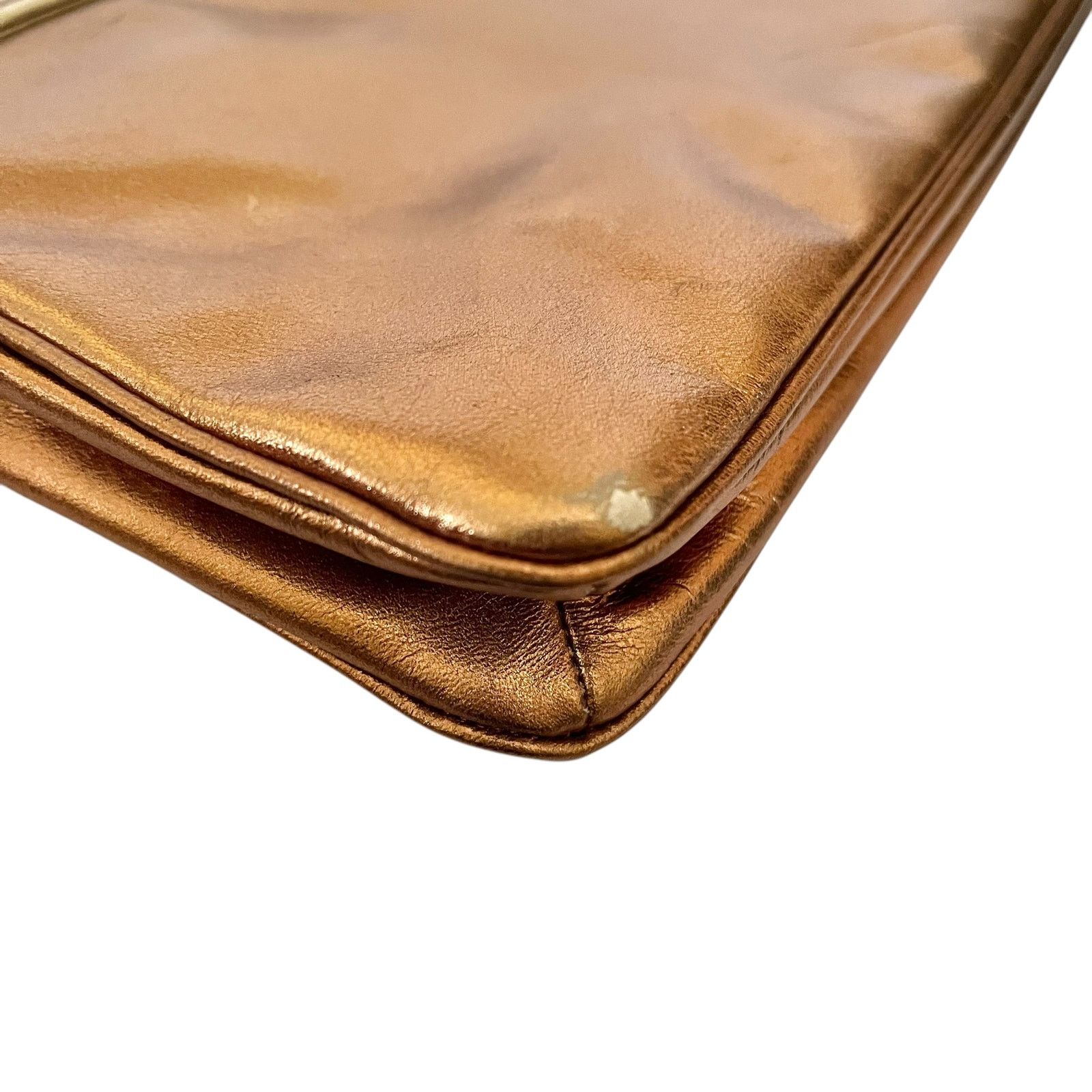 Bergdorf Goodman Morris Moskowitz Bergdorf Goodman Metallic Leather Clutch Size ONE SIZE - 6 Thumbnail