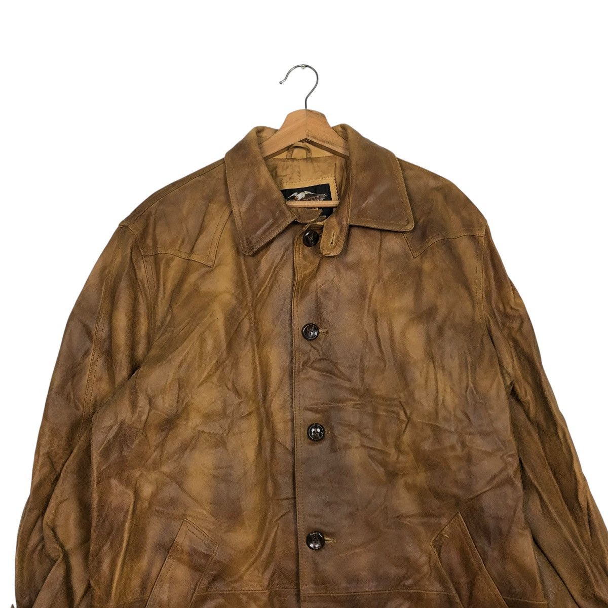 Harley Davidson 🔥VINTAGE GENUINE LEATHER LONG JACKET HARLEY DAVIDSON BIKER Size US M / EU 48-50 / 2 - 3 Thumbnail