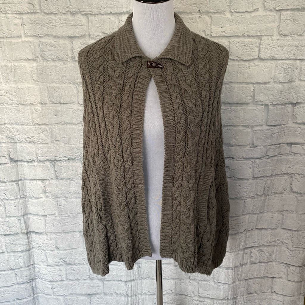 Other Collection XIIX LTd women S one button knit cape sweater Size S / US 4 / IT 40 - 1 Thumbnail