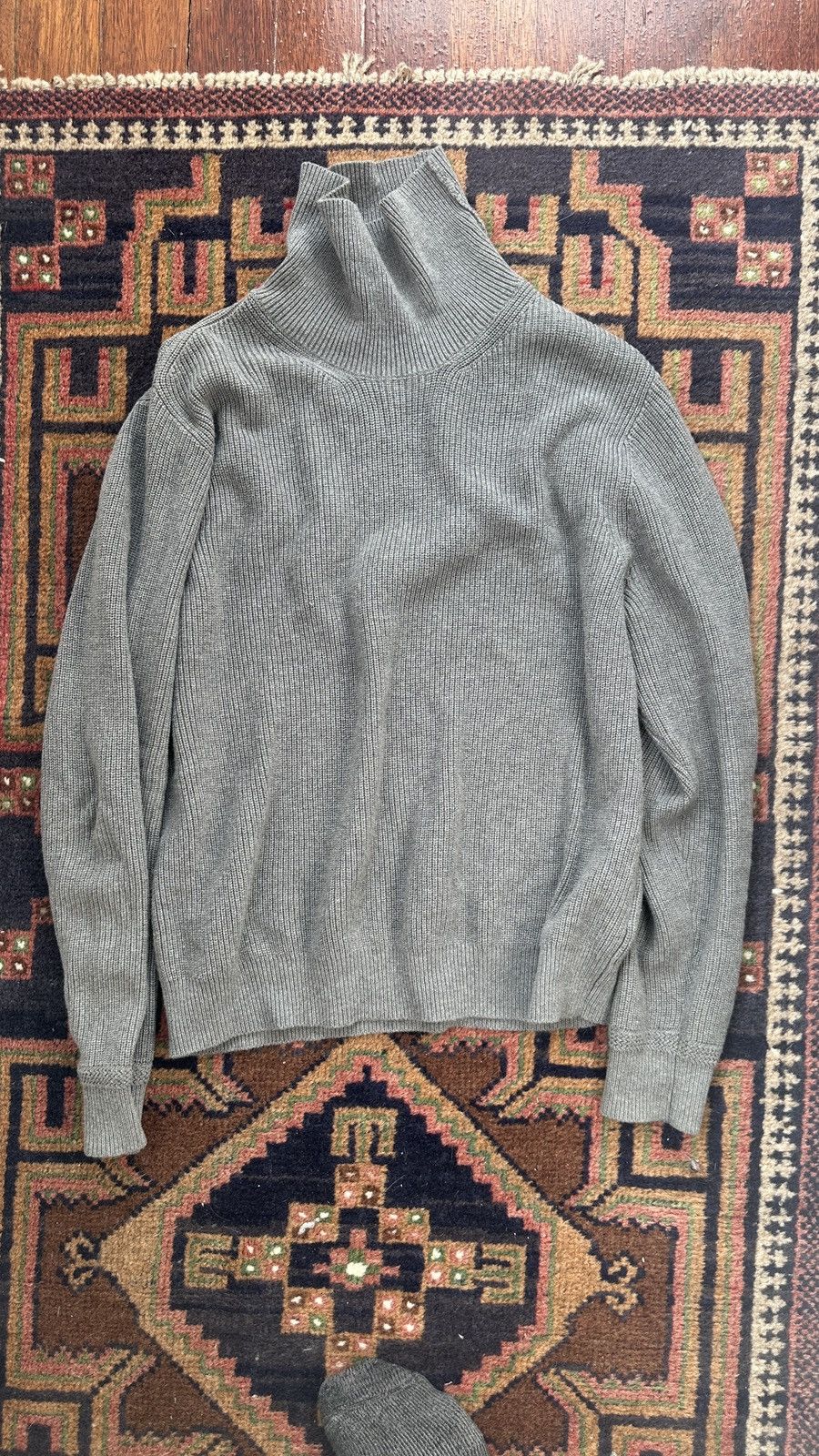 Buck Mason Buck Mason Cotton Cashmere Ribbed Turtle Neck Size US M / EU 48-50 / 2 - 1 Thumbnail