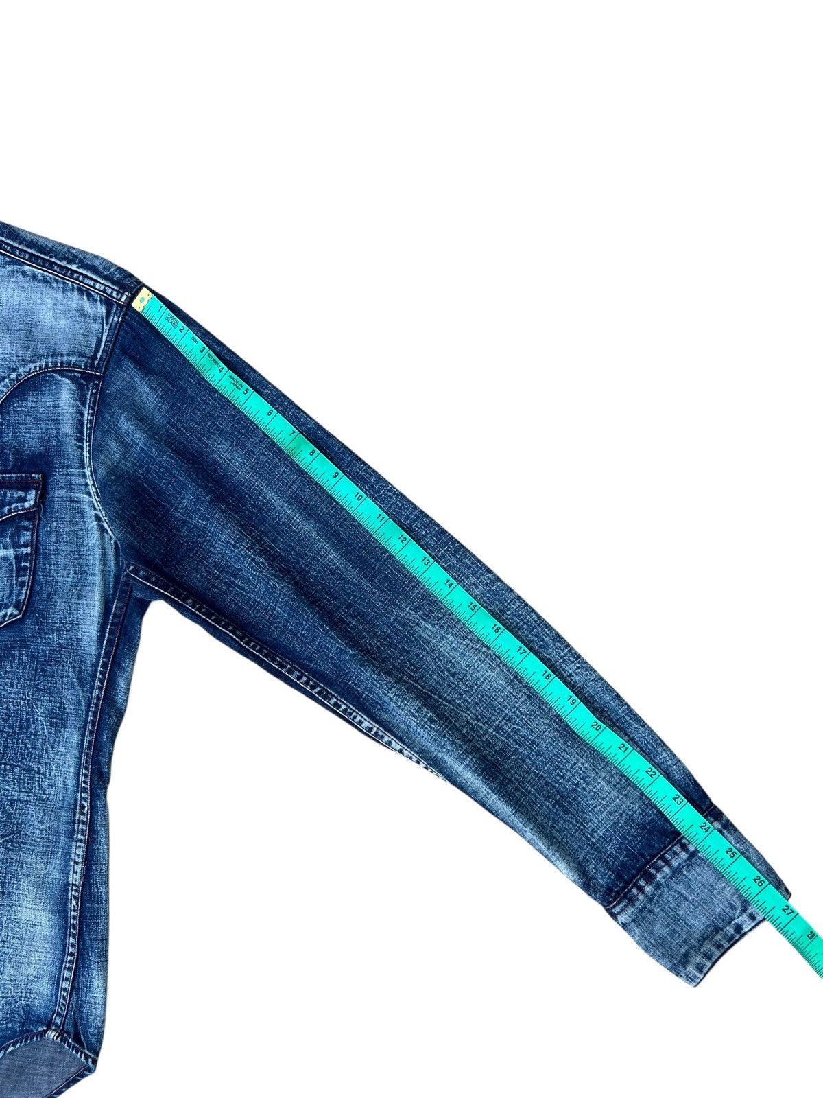 Levi's 2001 Levi’s Red Tab Slim Denim Western Shirt Snap Button Size US L / EU 52-54 / 3 - 5 Thumbnail