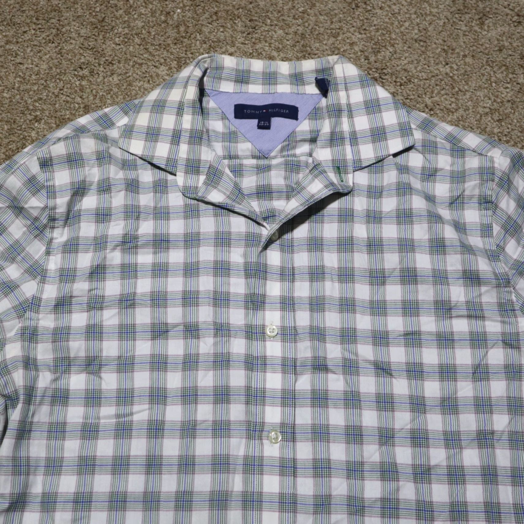 Tommy Hilfiger Tommy Hilfiger Shirt Button-Up Adult Men’s Size 15.5 Multicolor Plaid Casual, Travel, Party/Cocktail Men Size US L / EU 52-54 / 3 - 2 Thumbnail