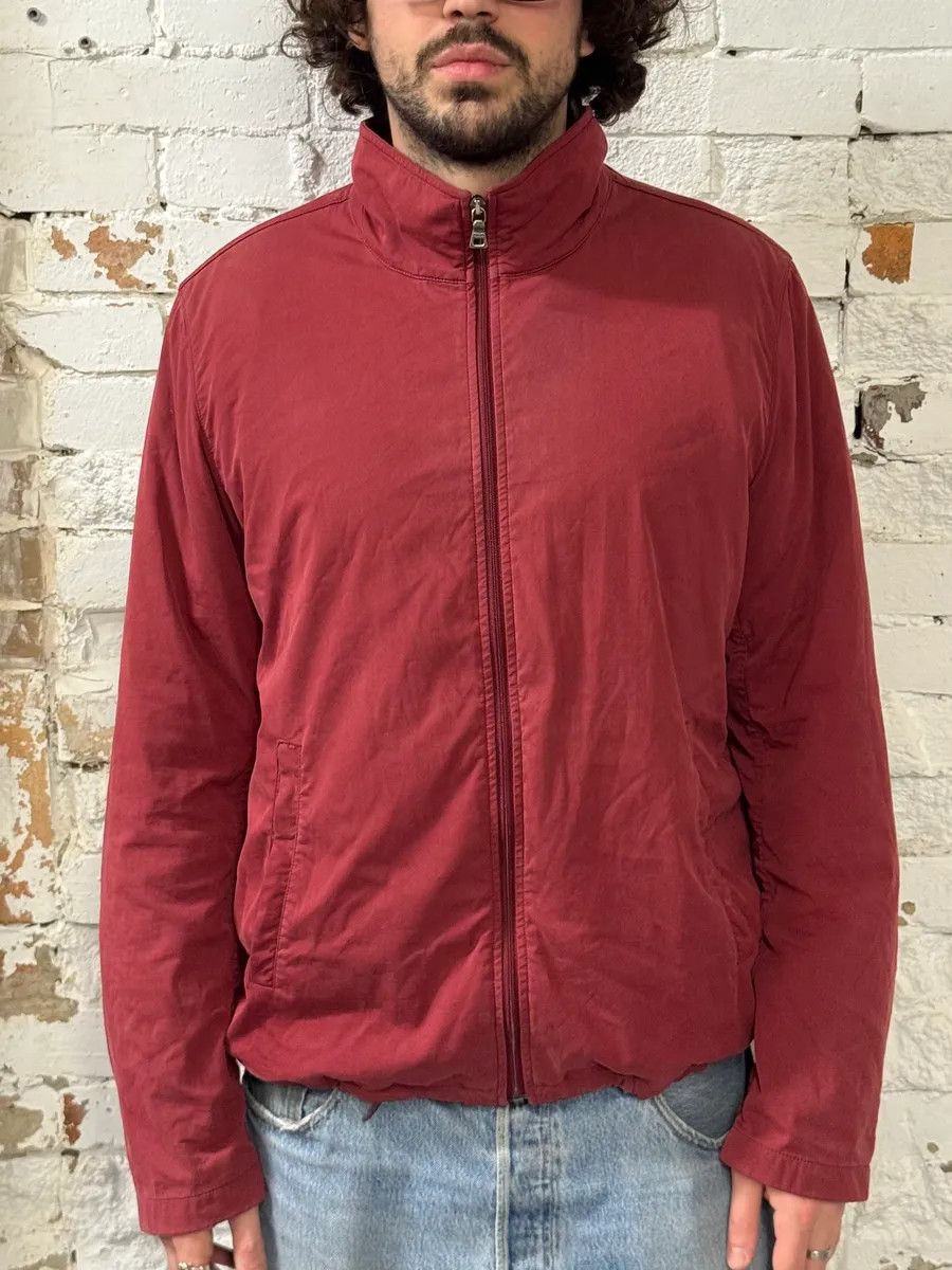 2000s Prada Red Nylon Windbreaker Jacket