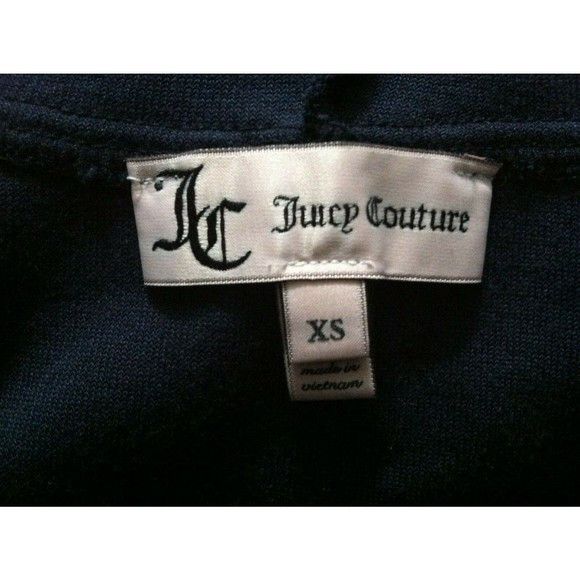 Juicy Couture JUICY COUTURE WOMENS NEW VELOUR HOODED JACKET SIZE:XS Size XS / US 0-2 / IT 36-38 - 6 Thumbnail
