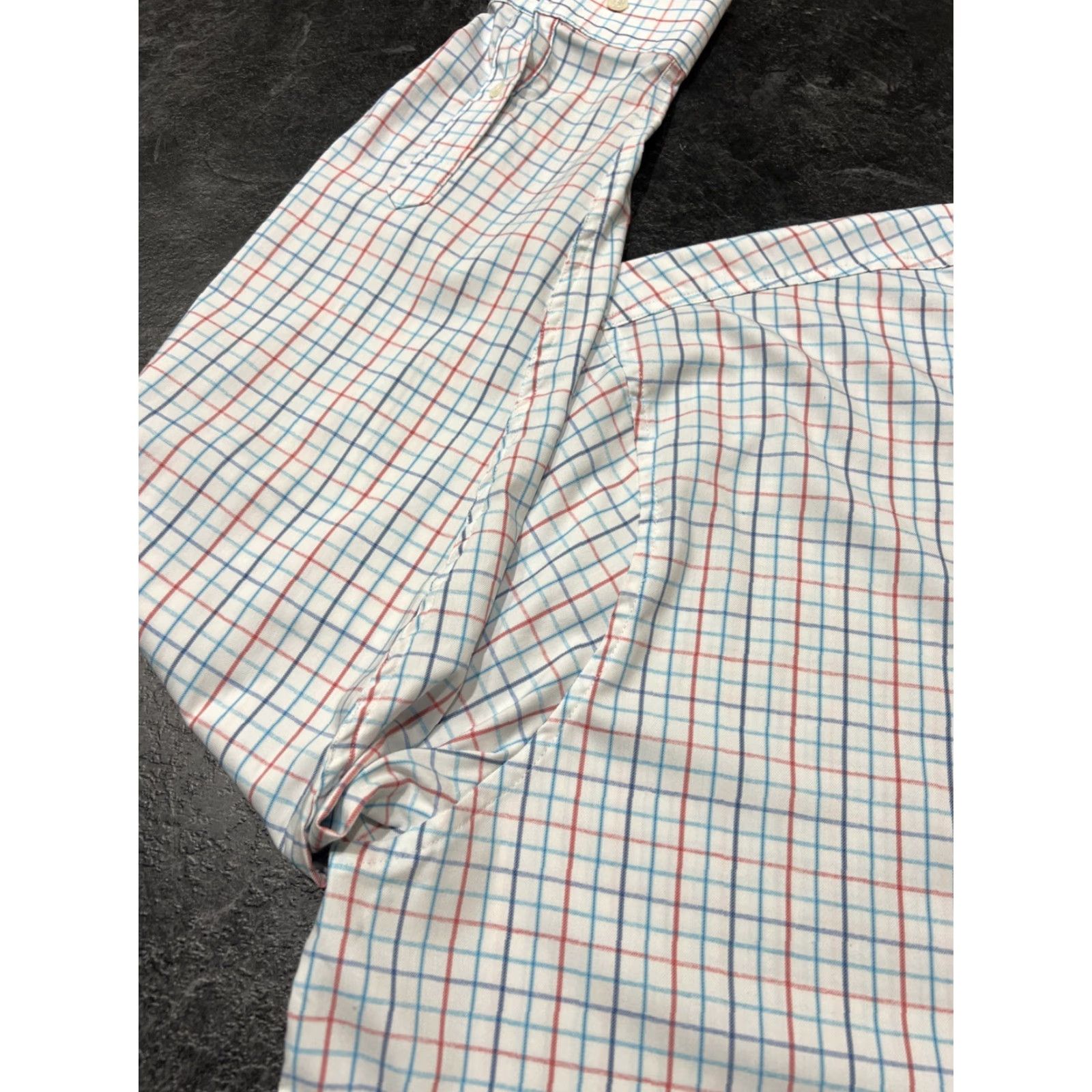 johnnie-O johnnie-O Prep-Formance Men's Plaid Check Shirt XL Long Sleeve Button Up Logo Casual All Seasons Size US XL / EU 56 / 4 - 6 Thumbnail