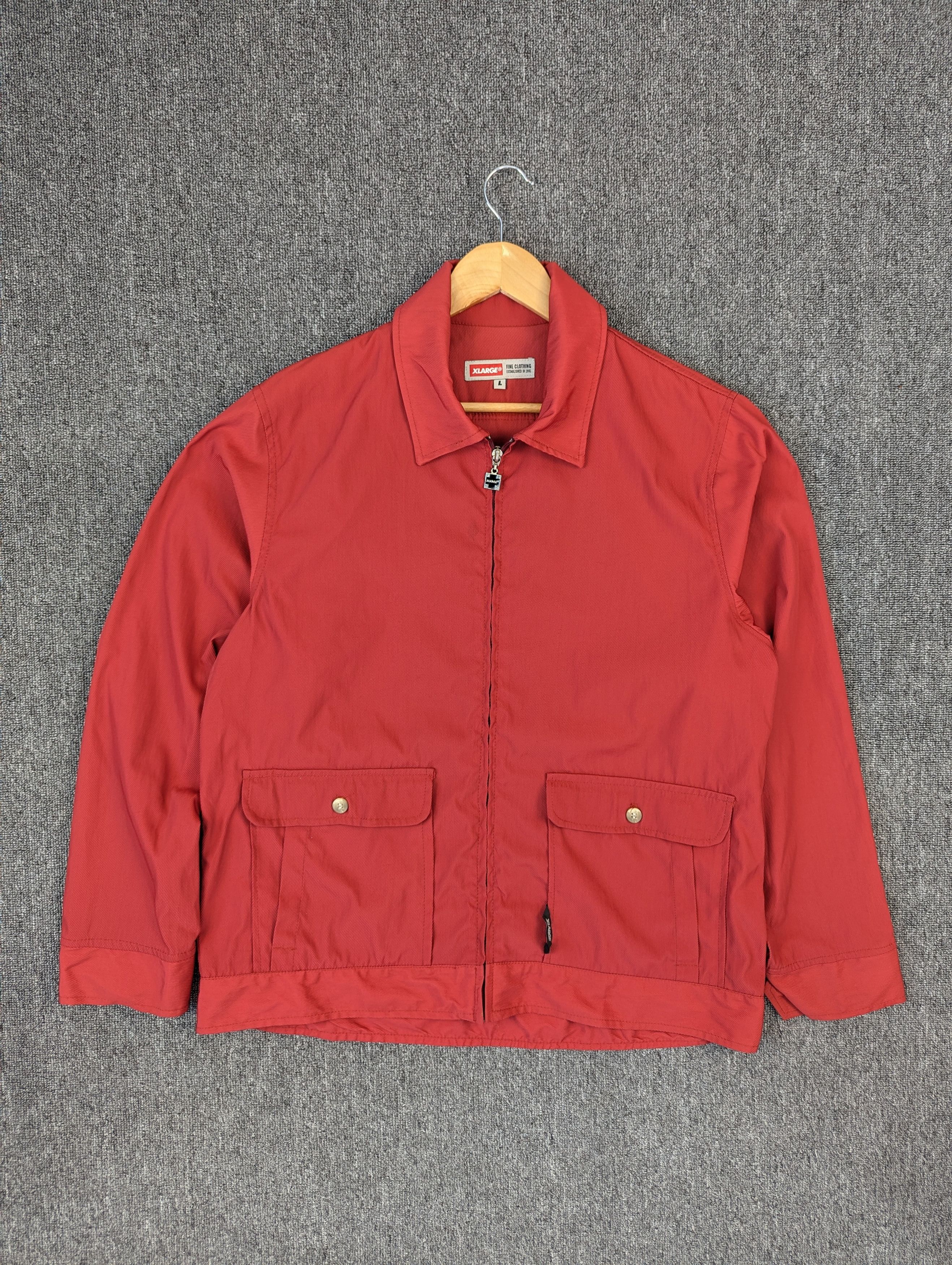 Vintage 90s Xlarge Zipper Light Jacket Made In Usa
