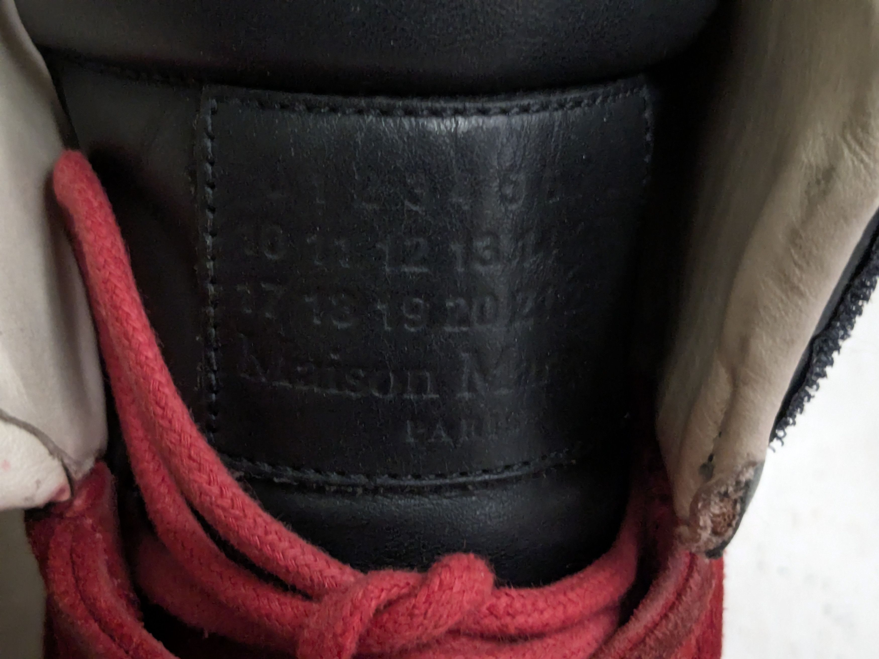 Maison Margiela Maison Margiela Future Red Black 7 40 High Tops Suede Size US 7 / EU 40 - 6 Thumbnail