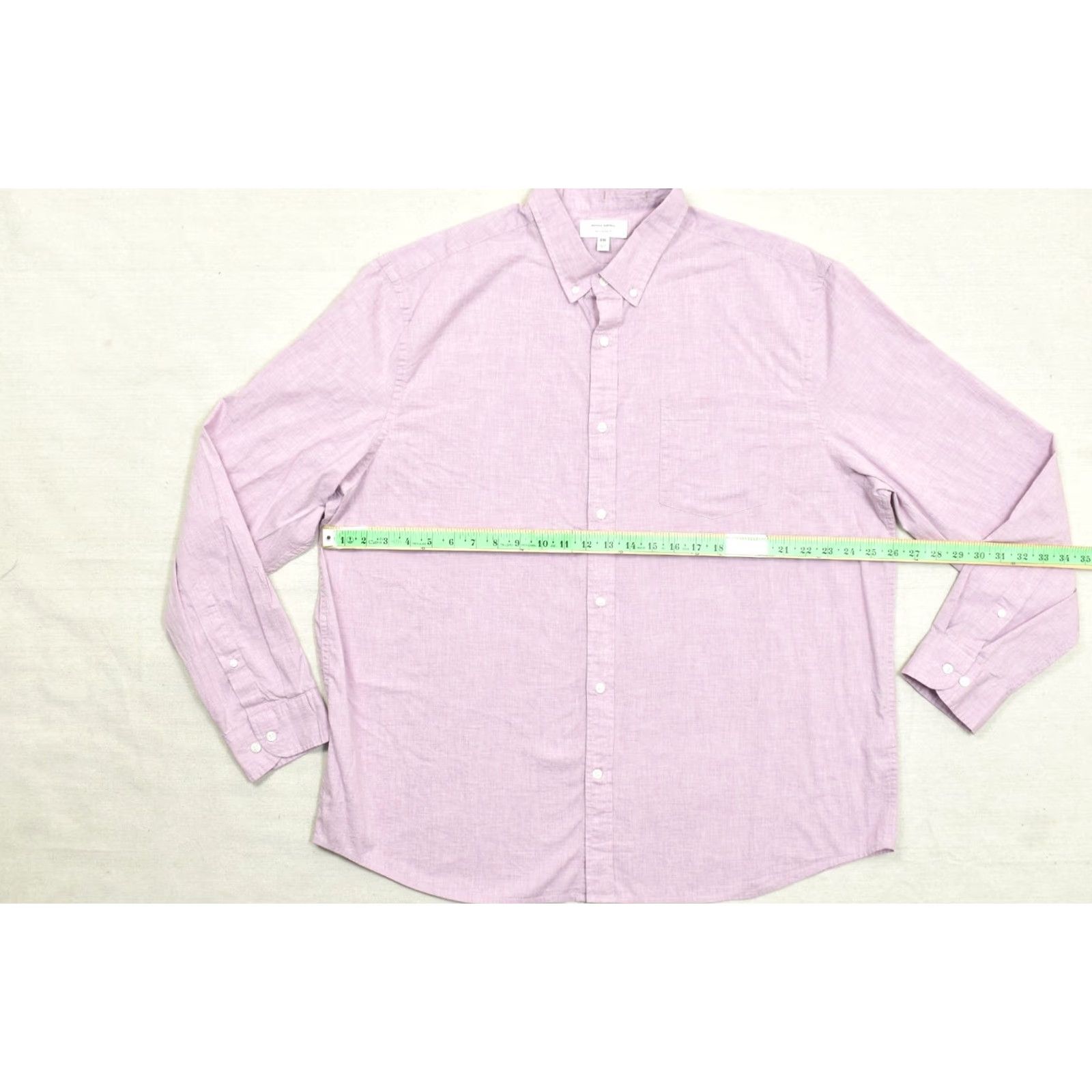 Banana Republic Banana Republic Untucked Fit XXL Purple Cotton Button Down Long Sleeve Shirt Mens Size US XXL / EU 58 / 5 - 8 Thumbnail