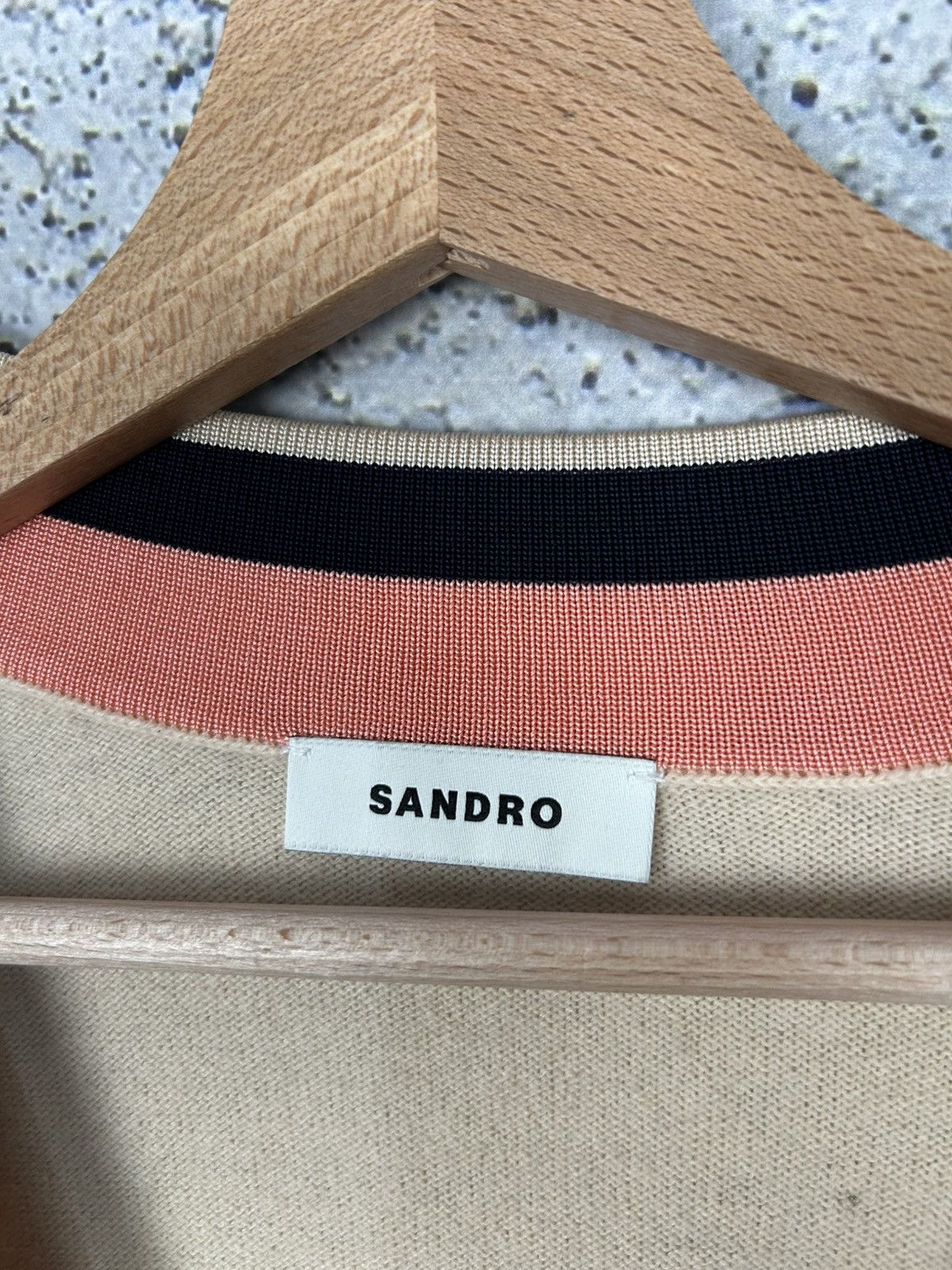 Sandro Sandro Paris Luxury V-neck Sweater Knit Designer Rare Size US M / EU 48-50 / 2 - 5 Thumbnail