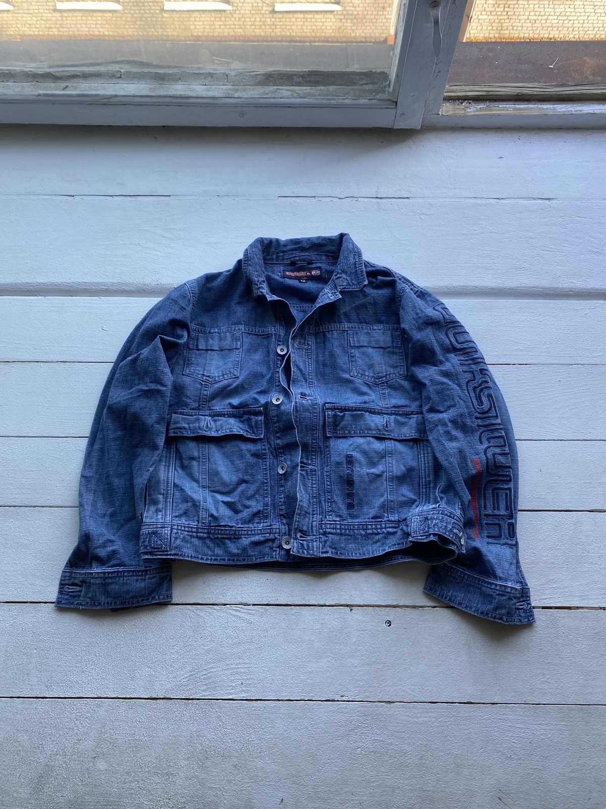 Quiksilver 🔥90s Quiksilver Vntg Rare Surf Archive Denim Jacket y2k Size M / US 6-8 / IT 42-44 - 2 Thumbnail