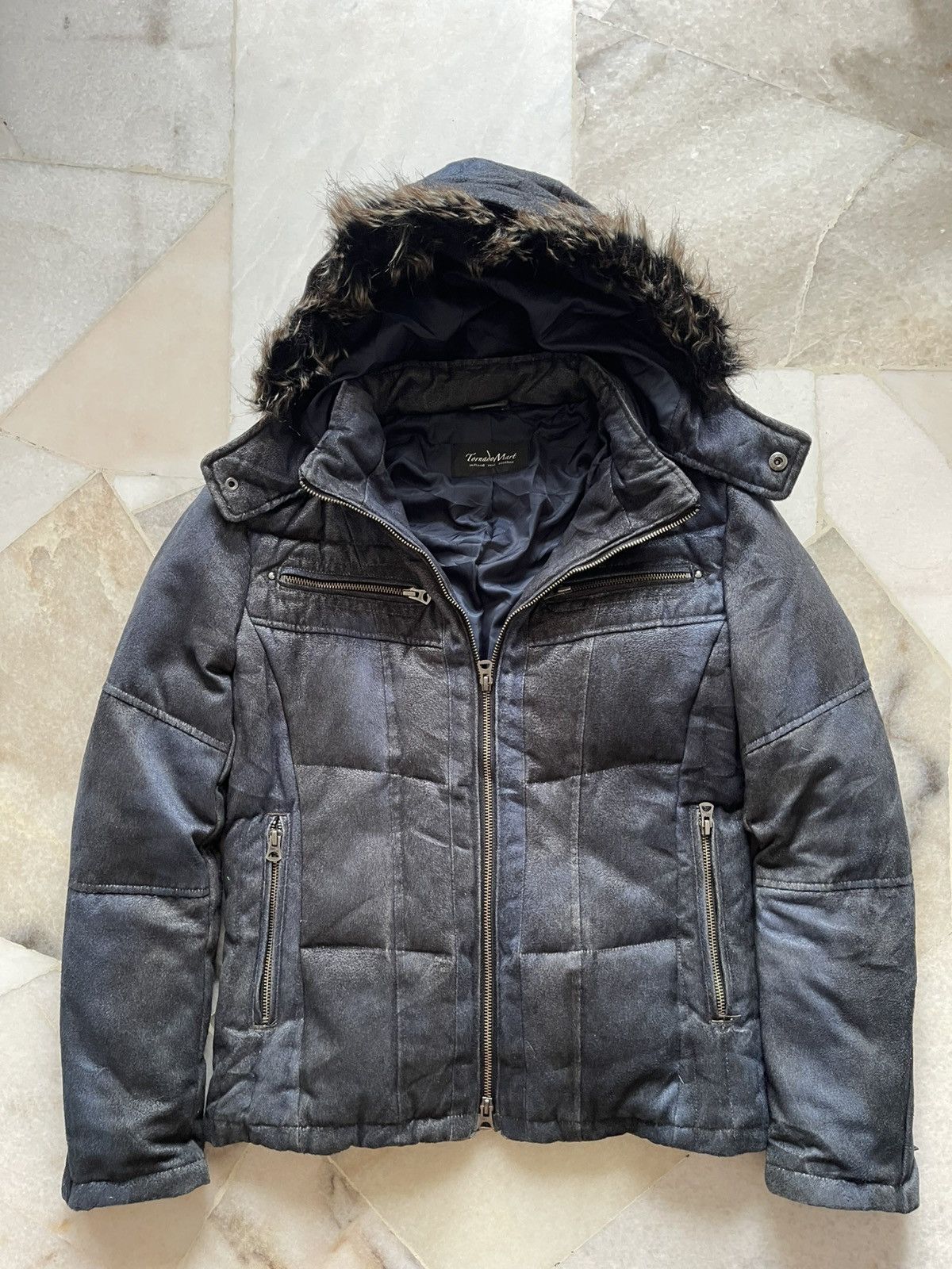 2000s Tornado Mart Fur Puffer Jacket