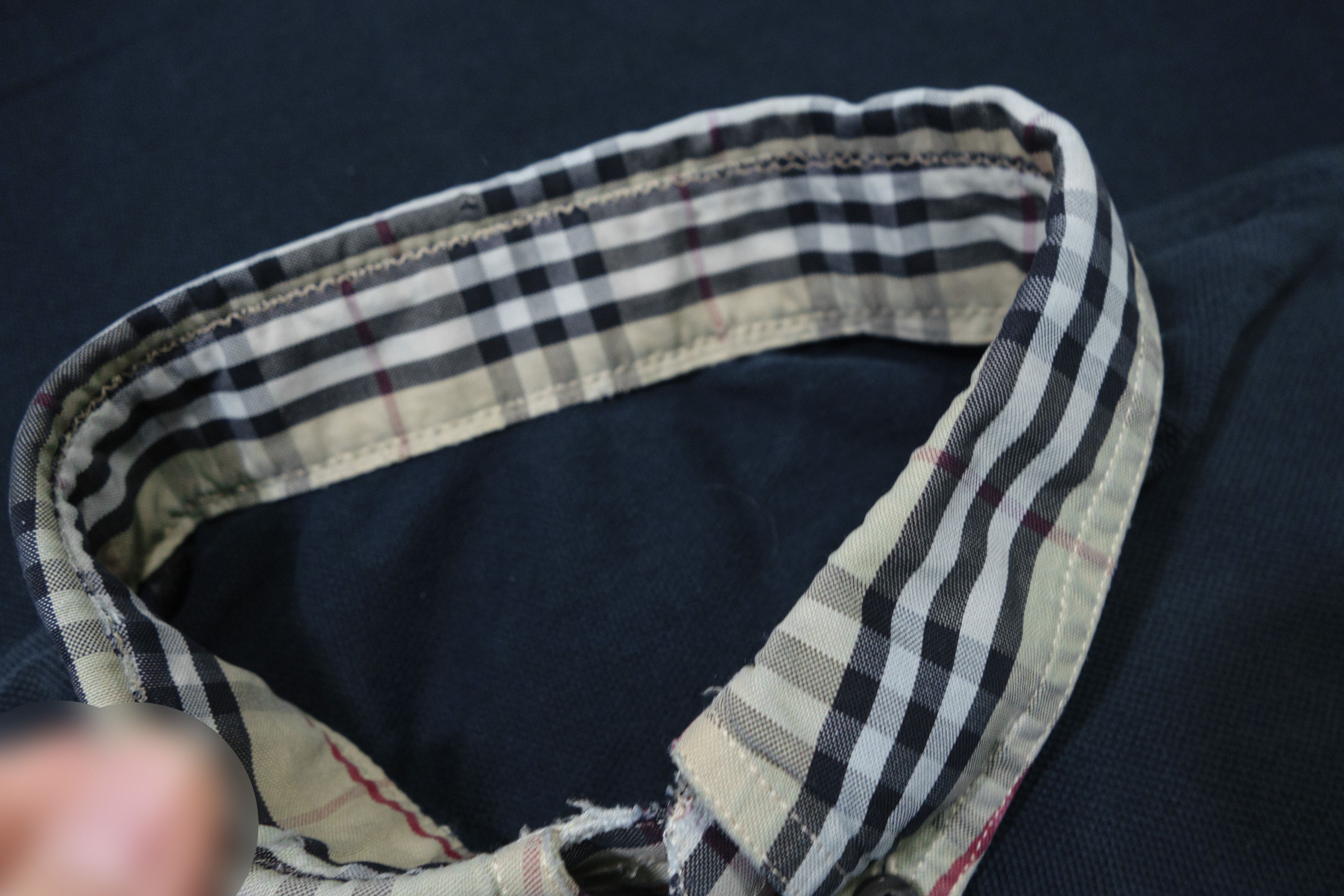 Burberry 00s Nova Check Collar Polo Shirt Vintage Size US XL / EU 56 / 4 - 7 Thumbnail