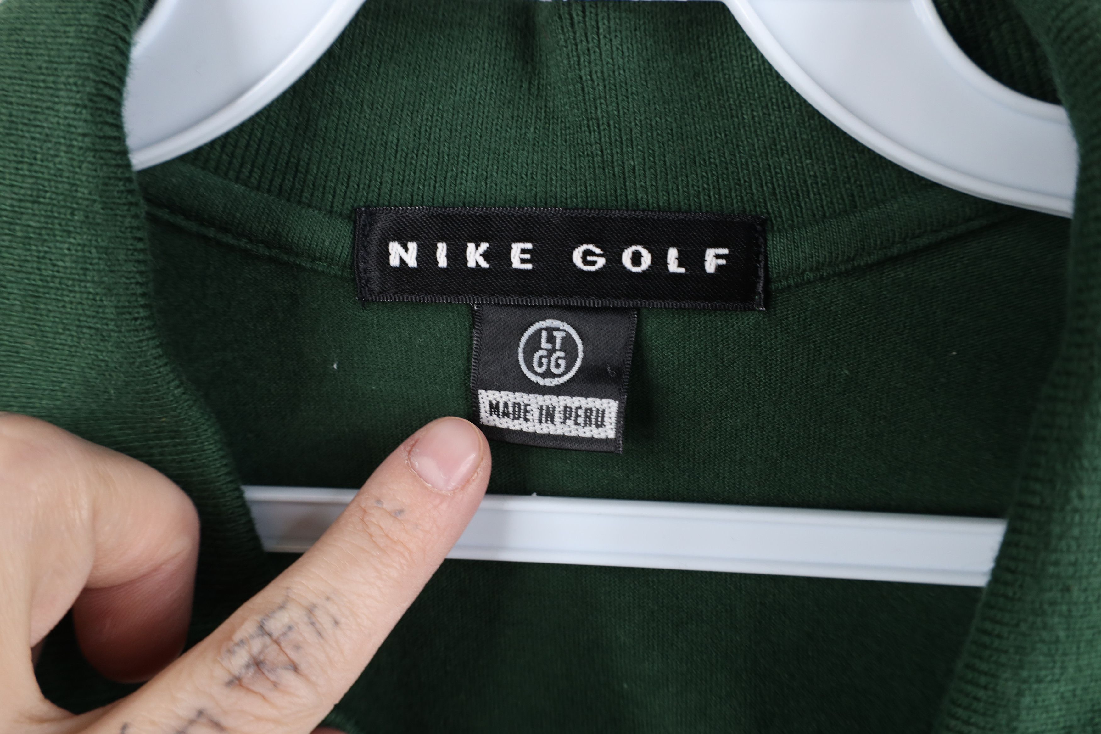 Nike × Vintage Deadstock Vintage 90s Nike Golf Collared Polo Shirt Green Size US L / EU 52-54 / 3 - 7 Thumbnail