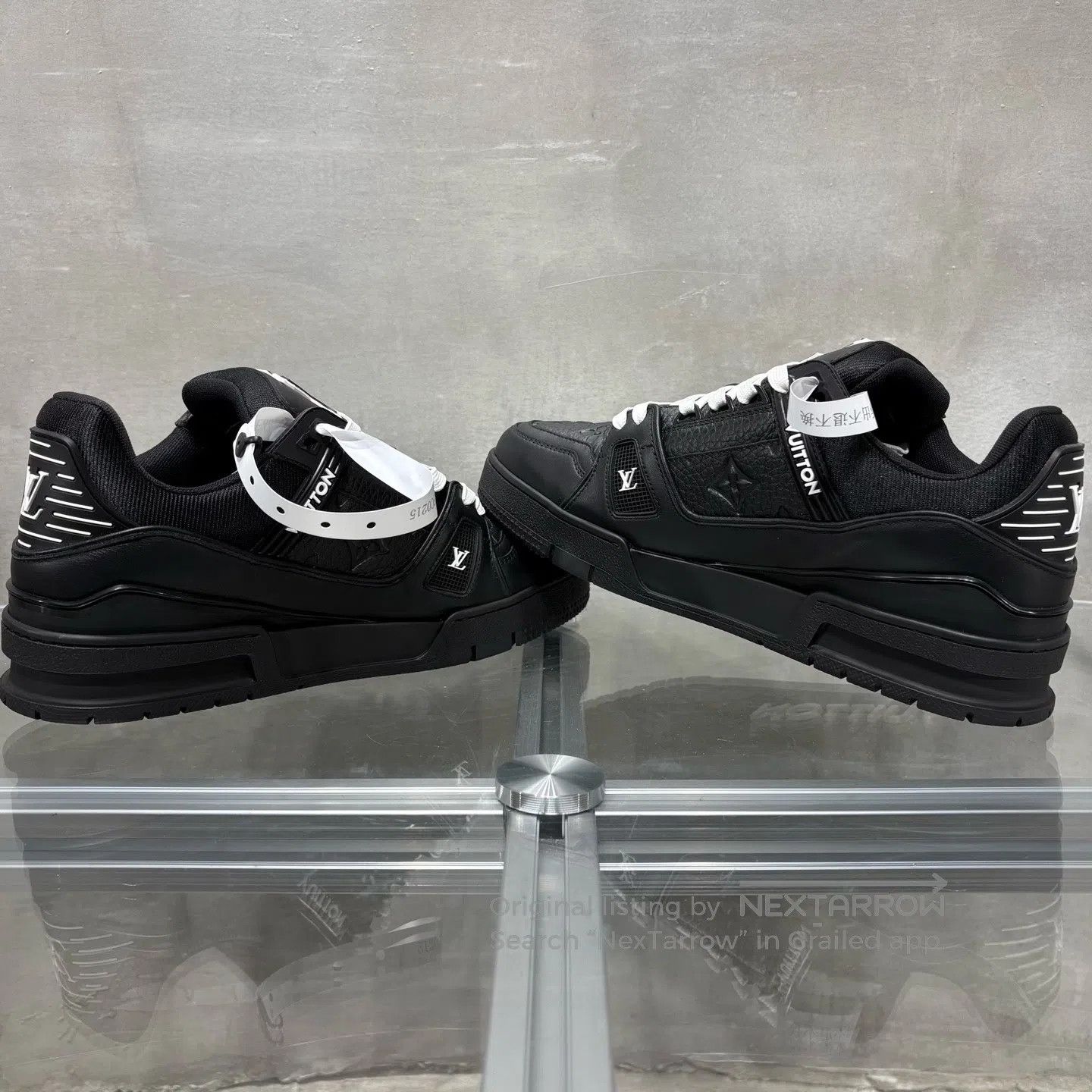 Louis Vuitton Louis Vuitton Trainer Black Art Gallery shoes Size US 7 / EU 40 - 5 Thumbnail