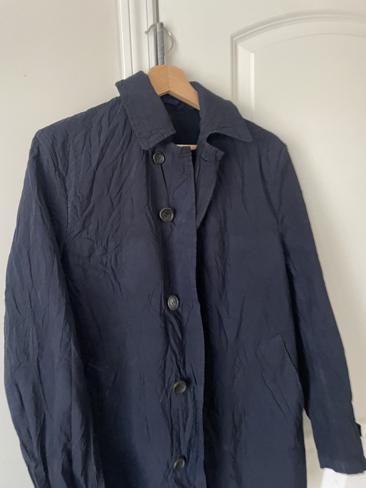 Comme des Garcons Homme Comme des Garçons Navy Blue Coat Size US S / EU 44-46 / 1 - 4 Thumbnail