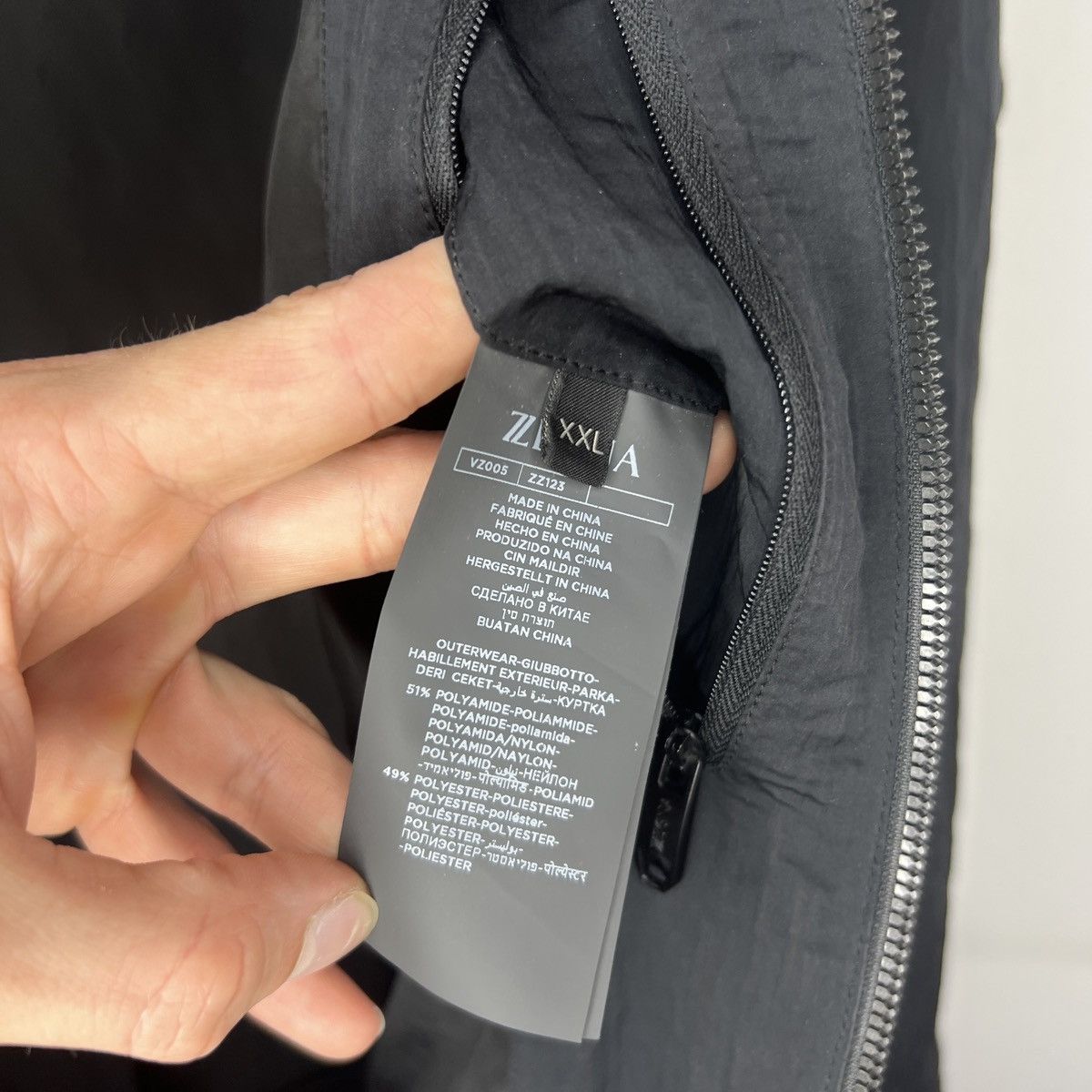 Ermenegildo Zegna Ermenegildo Zegna Light Nylon Black Jacket Windbreaker Size US XXL / EU 58 / 5 - 11 Thumbnail
