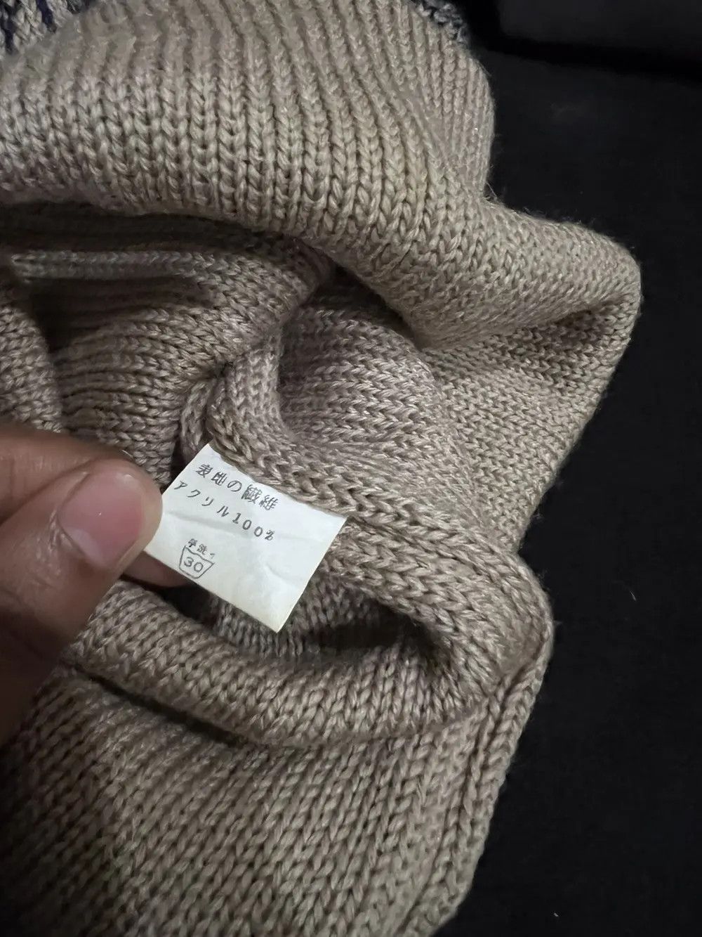 Japanese Brand Navajo Design Beanie Hat Size ONE SIZE - 6 Thumbnail