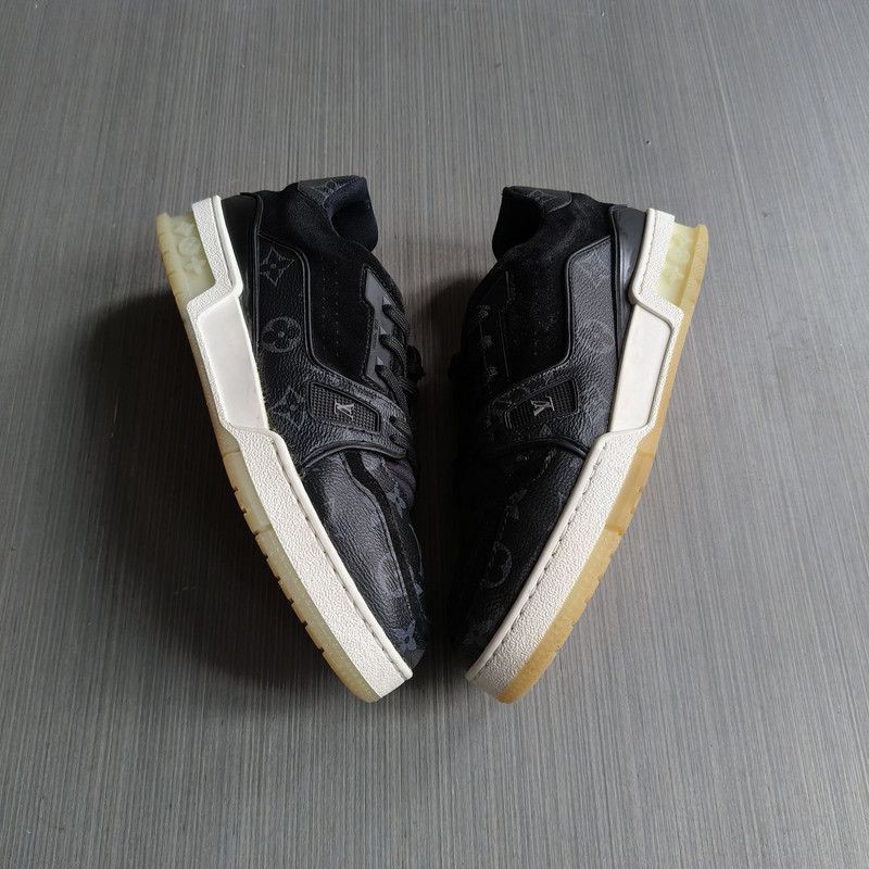Louis Vuitton Louis Vuitton Black Trainer Sneakers - Size US 8.5 / EU 41-42 - 6 Thumbnail