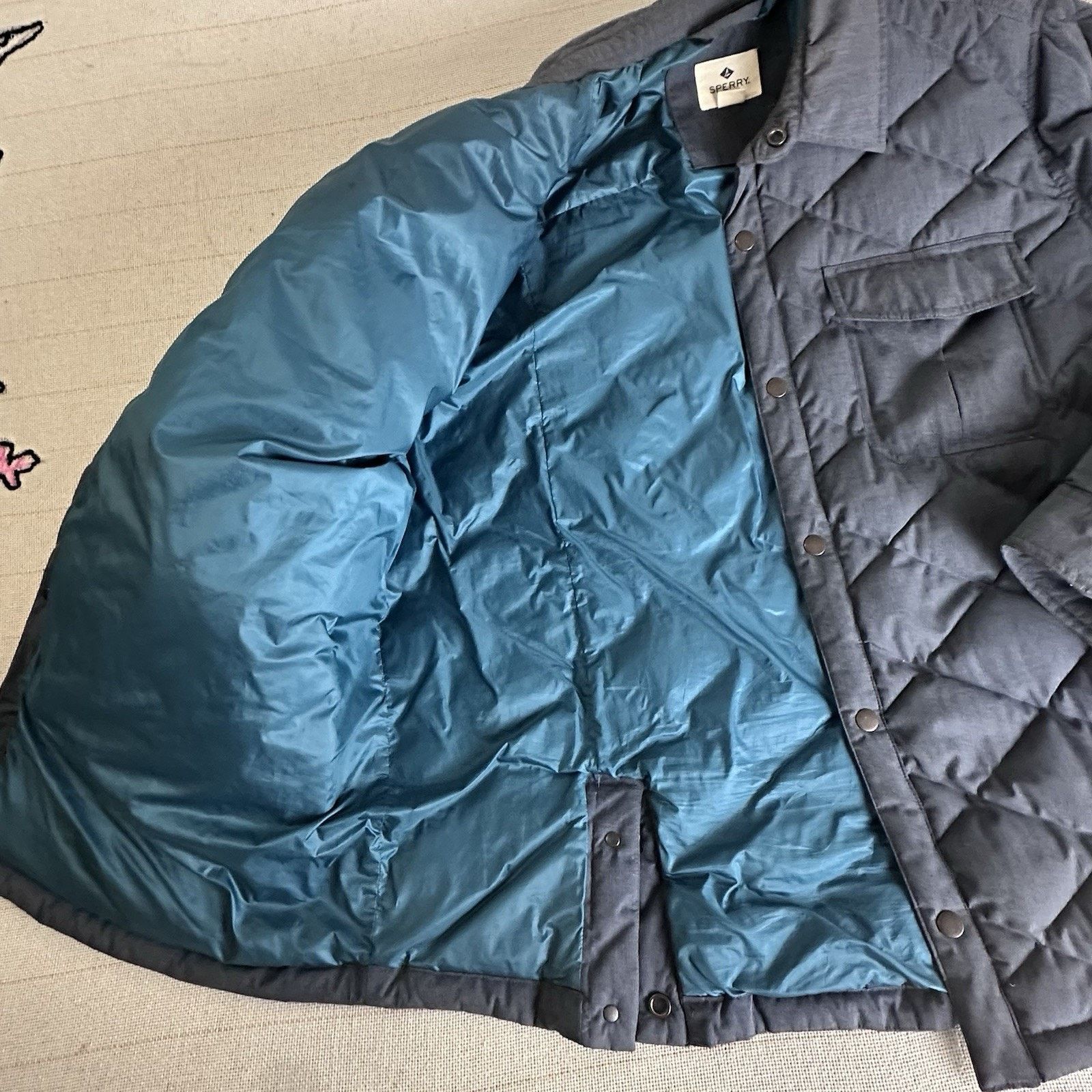 Sperry Sperry Men Quilted Gray Jacket Thinsulate XXL Size US XXL / EU 58 / 5 - 2 Thumbnail