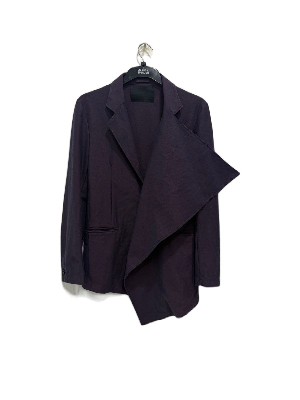 Prada Prada Mens Asymmetric Draped Blazer, Avant-Garde Size 52 Size US L / EU 52-54 / 3 - 1 Thumbnail