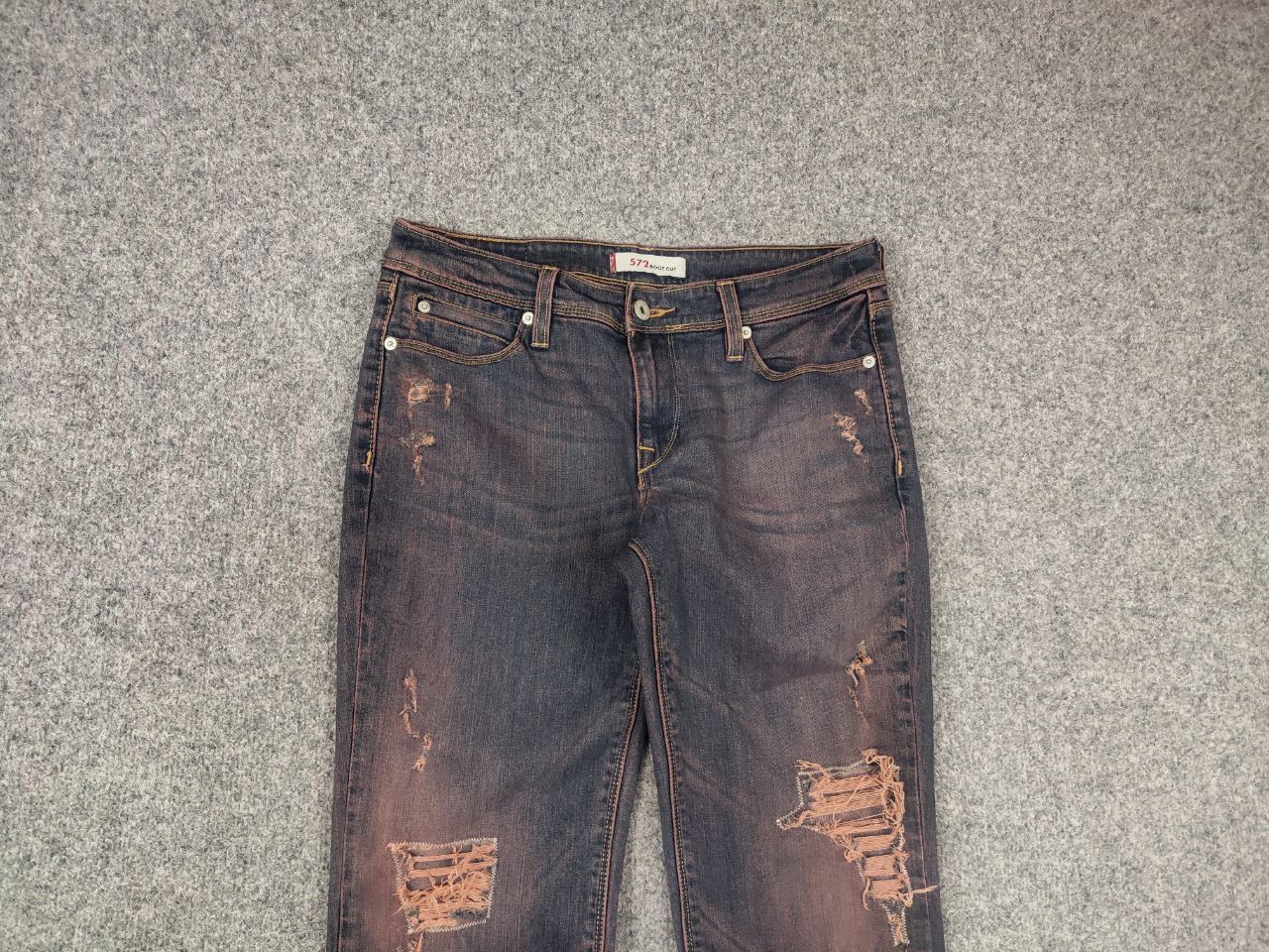 Le Grande Bleu (L.G.B.) Vintage Levis 572 Bootcut Jeans if six was nine Y2K LGB Size 31" - 8 Thumbnail