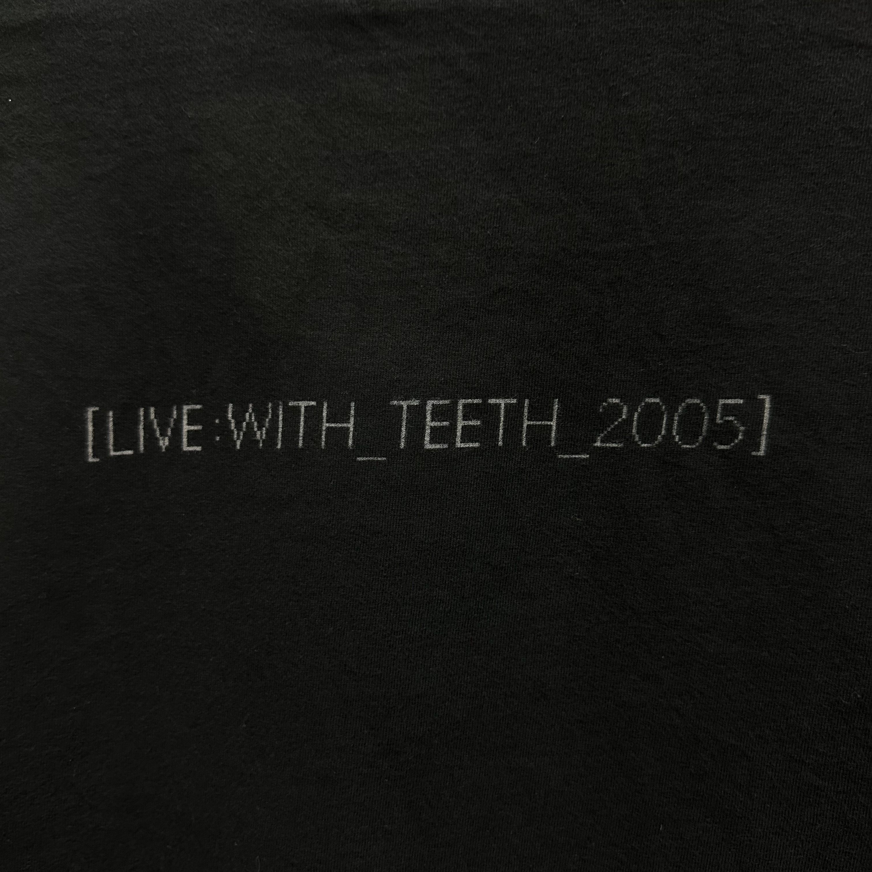 Band Tees NINE INCH NAILS LIVE WITH TEETH 2005 Vintage Shirt Size US XL / EU 56 / 4 - 5 Thumbnail