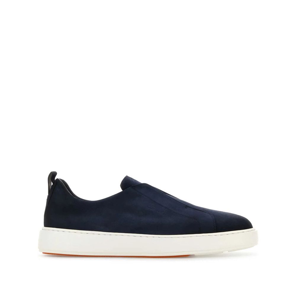Santoni BLUE Trainers - Slip-Ons