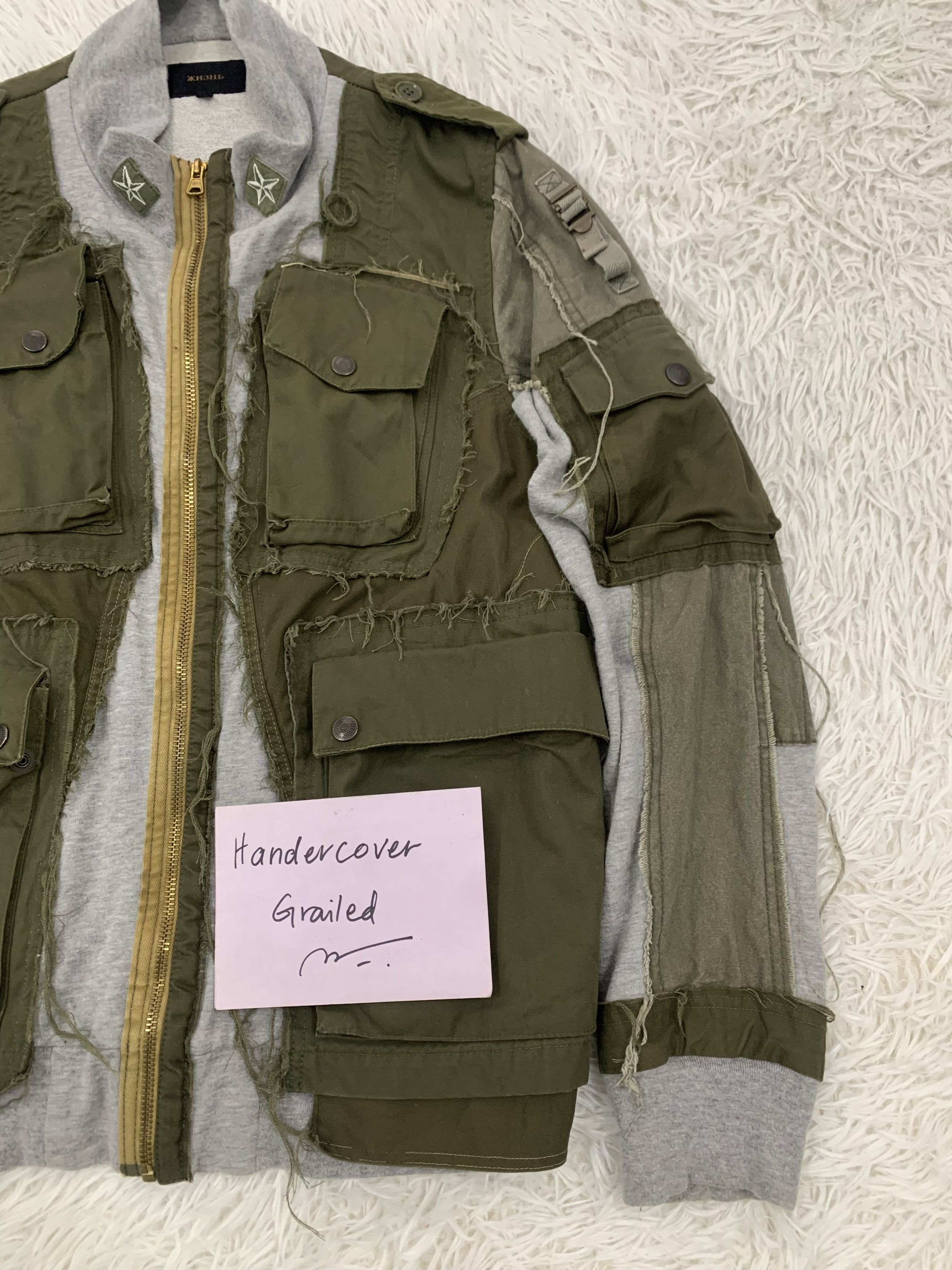 Japanese Brand Super Rare Reconstructed Army Greg Lauren Inspired Jacket Size US L / EU 52-54 / 3 - 6 Thumbnail