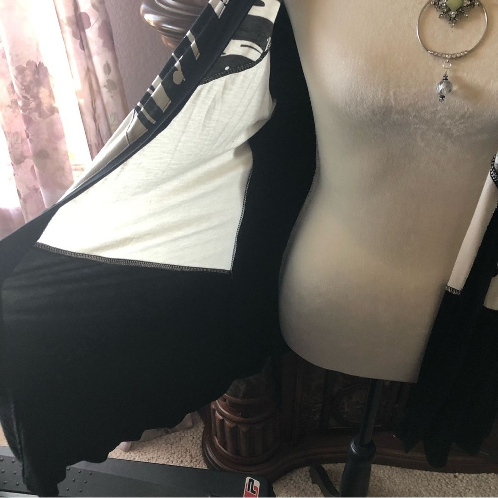 Designer Cable & Gauge black and white lightweight jacket NWT L Size L / US 10 / IT 46 - 6 Thumbnail