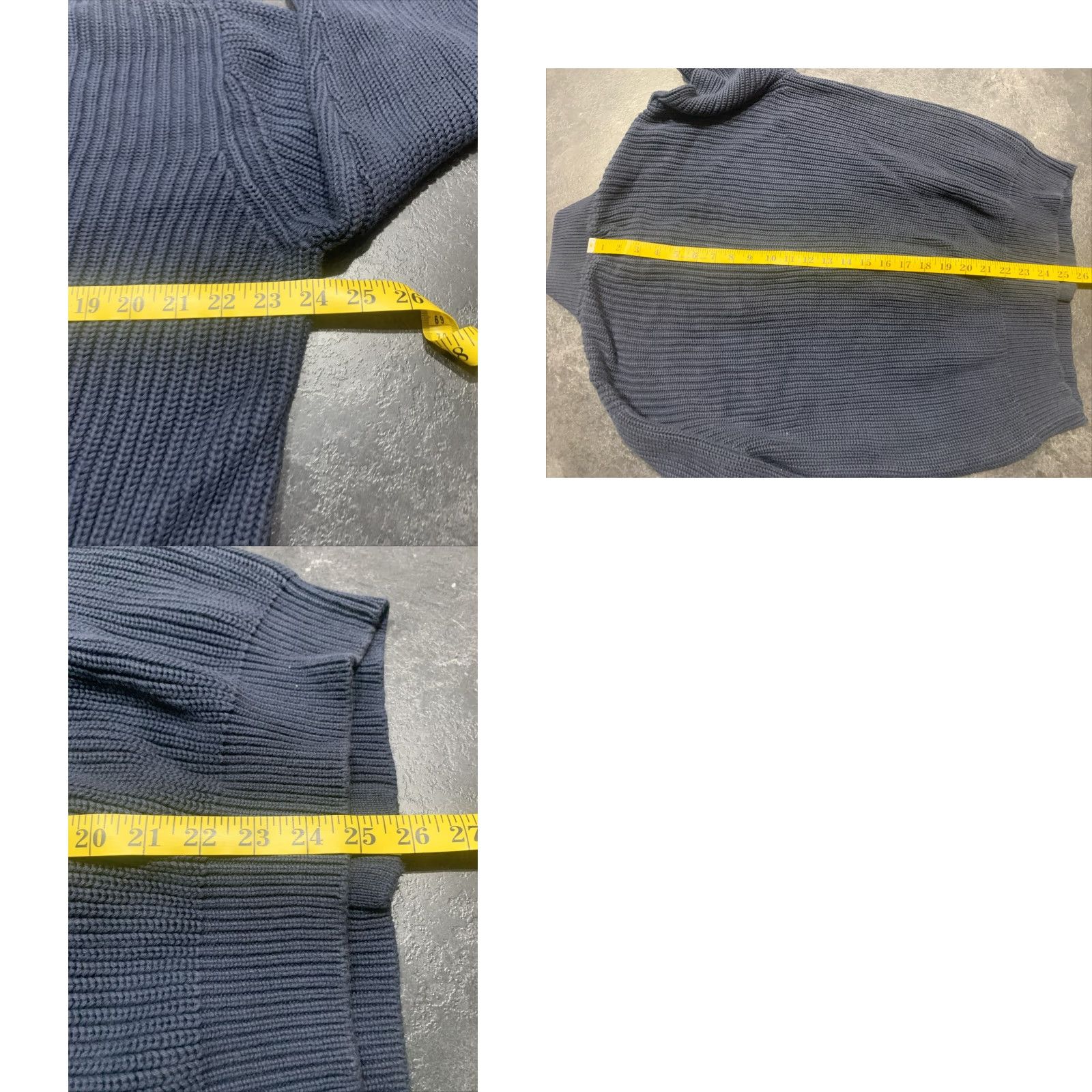 Vintage L.L. Bean Men's Sweater Full Zip Knit Cable Cotton Long Sleeve Blue Size Large Casual & Winter Size US L / EU 52-54 / 3 - 8 Thumbnail