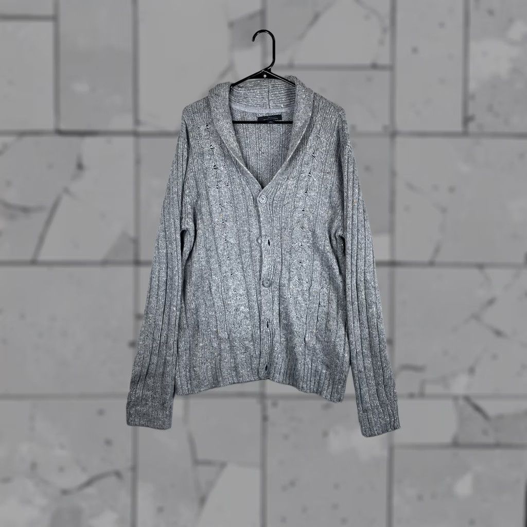 Marcs VINTAGE Marc Anthony Sweater Mens Large Gray Shawl Collar Button Cardigan Knit Casual Size US L / EU 52-54 / 3 - 1 Thumbnail