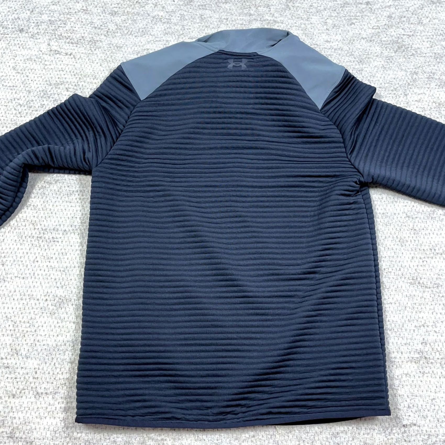 Under Armour Under Armour Sweater Men Medium Black Gray Pullover Ribbed Loose Fit Storm Size US M / EU 48-50 / 2 - 7 Thumbnail
