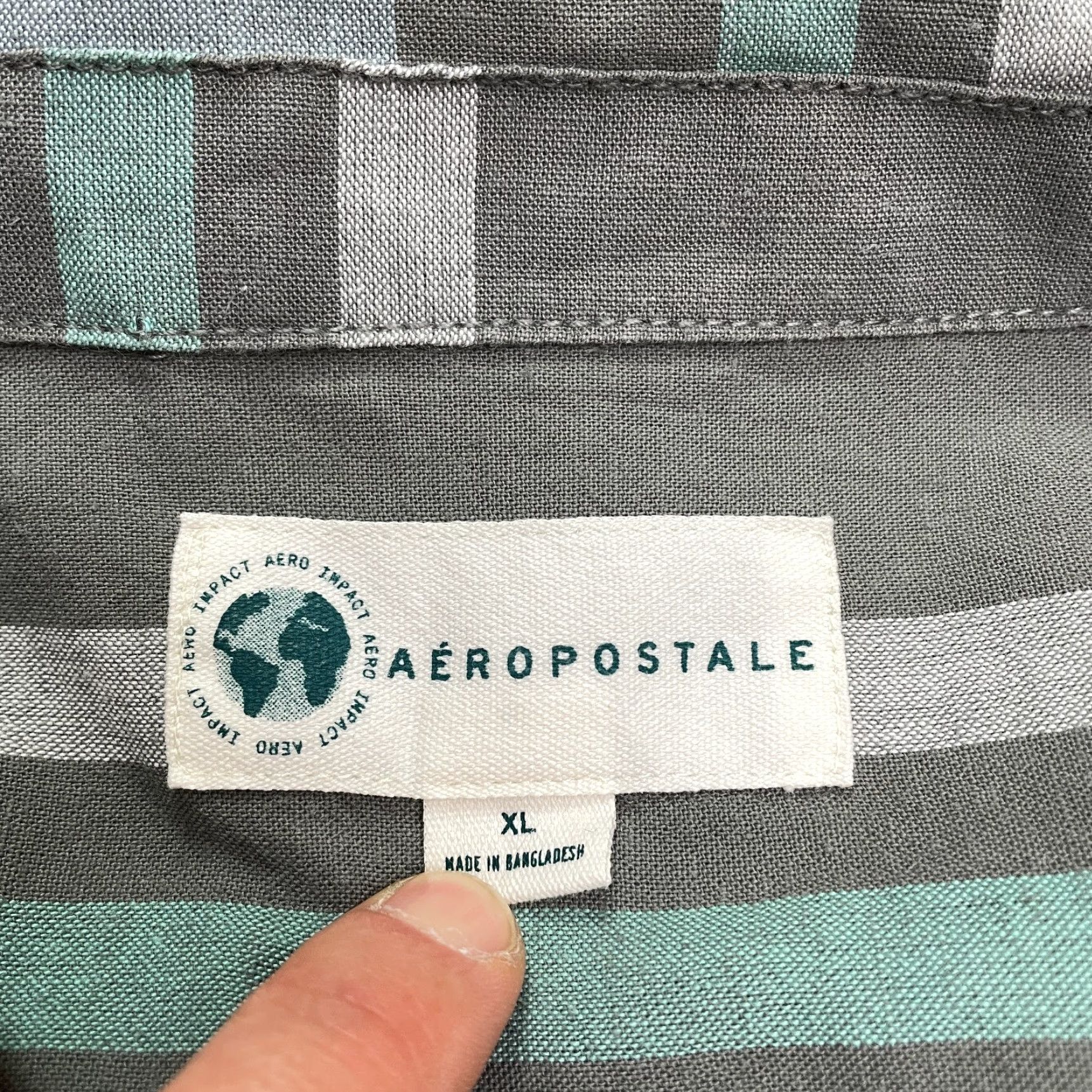 Aeropostale Aeropostale Shirt Mens XL Multicolor Plaid Short Sleeve Button-Down Cotton Hemp Lightweight Casual Outdoor Size US XL / EU 56 / 4 - 4 Thumbnail