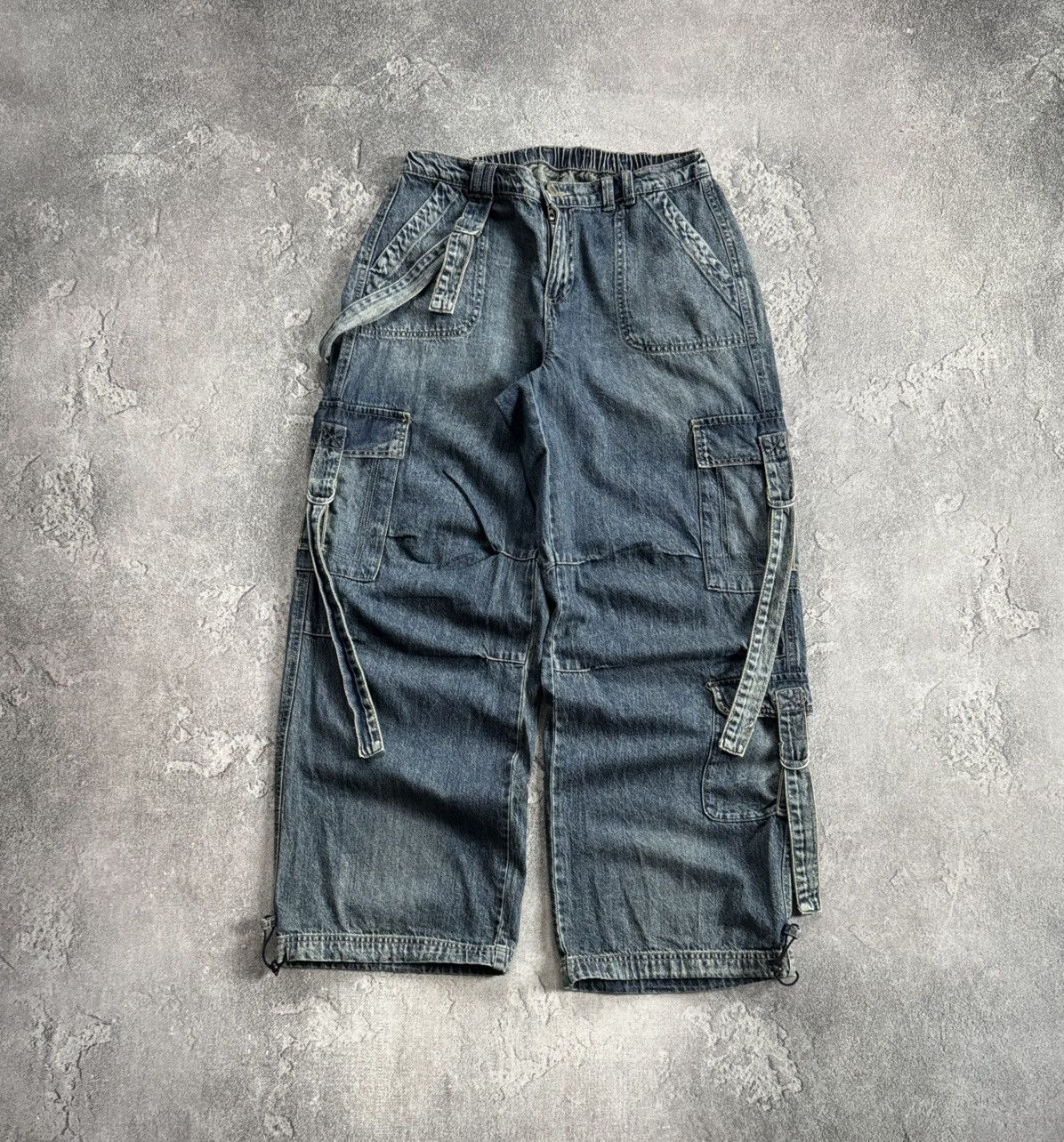 If Six Was Nine Retro 90s pants jeans baggy cargo trouser Multipocket L.G.B. Size 28" / US 6 / IT 42 - 10 Thumbnail