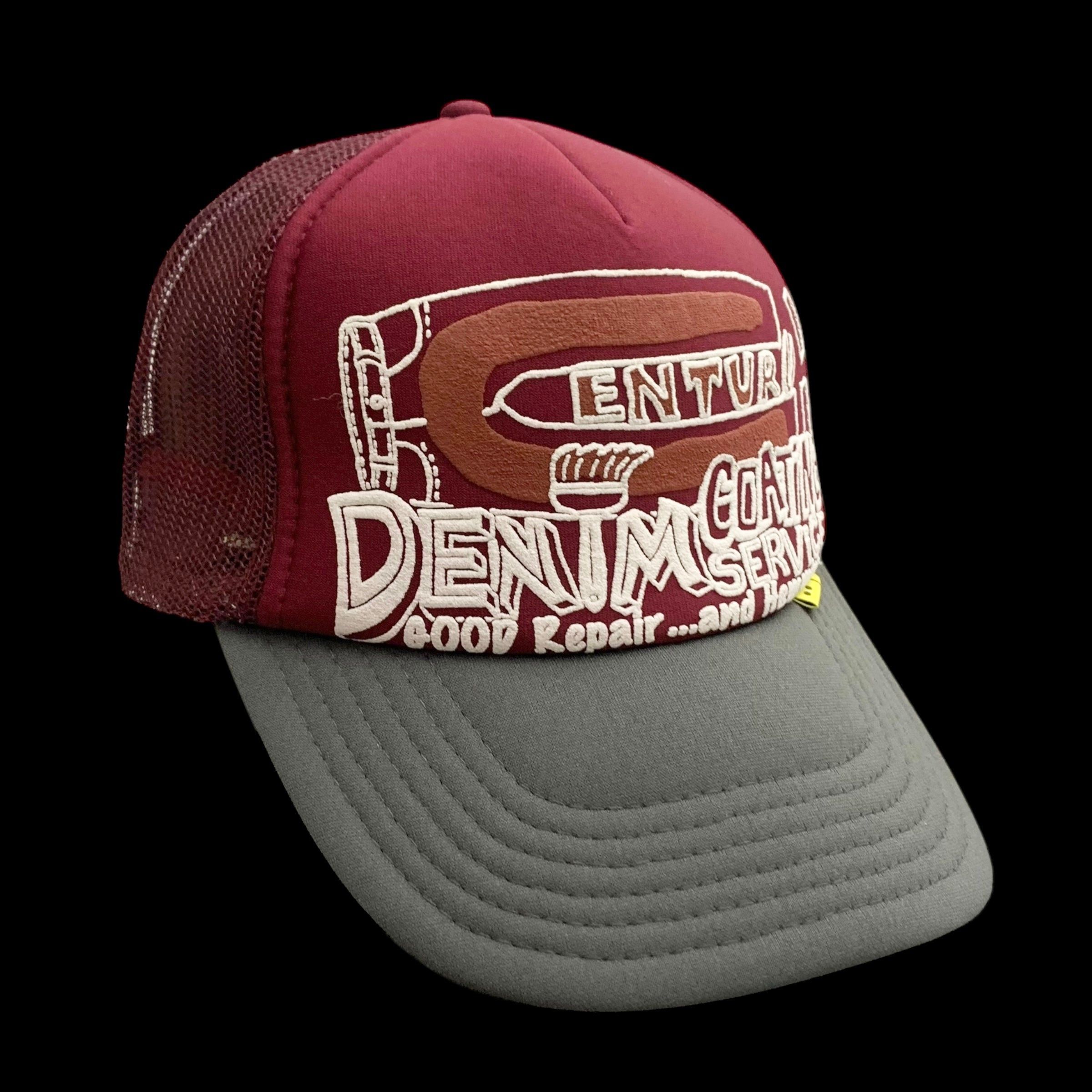 帽子 Kapital Century Denim Trucker Hat Kapital CENTURY DENIM COATING SERVICE Truck Cap | Charcoal