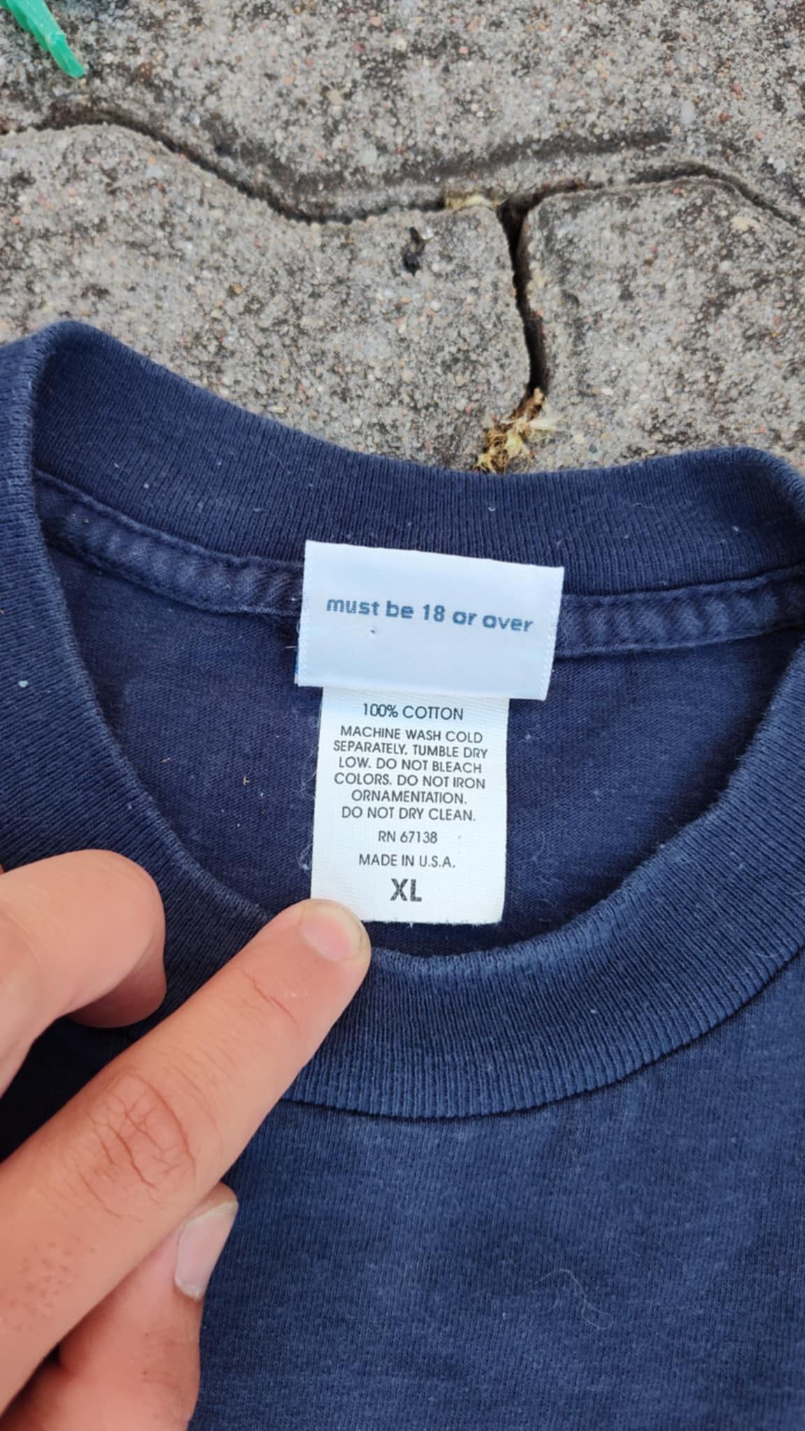 Vintage Pornstar Skate 90s 00s grail skatebrand acid navy tee Size US XL / EU 56 / 4 - 5 Thumbnail