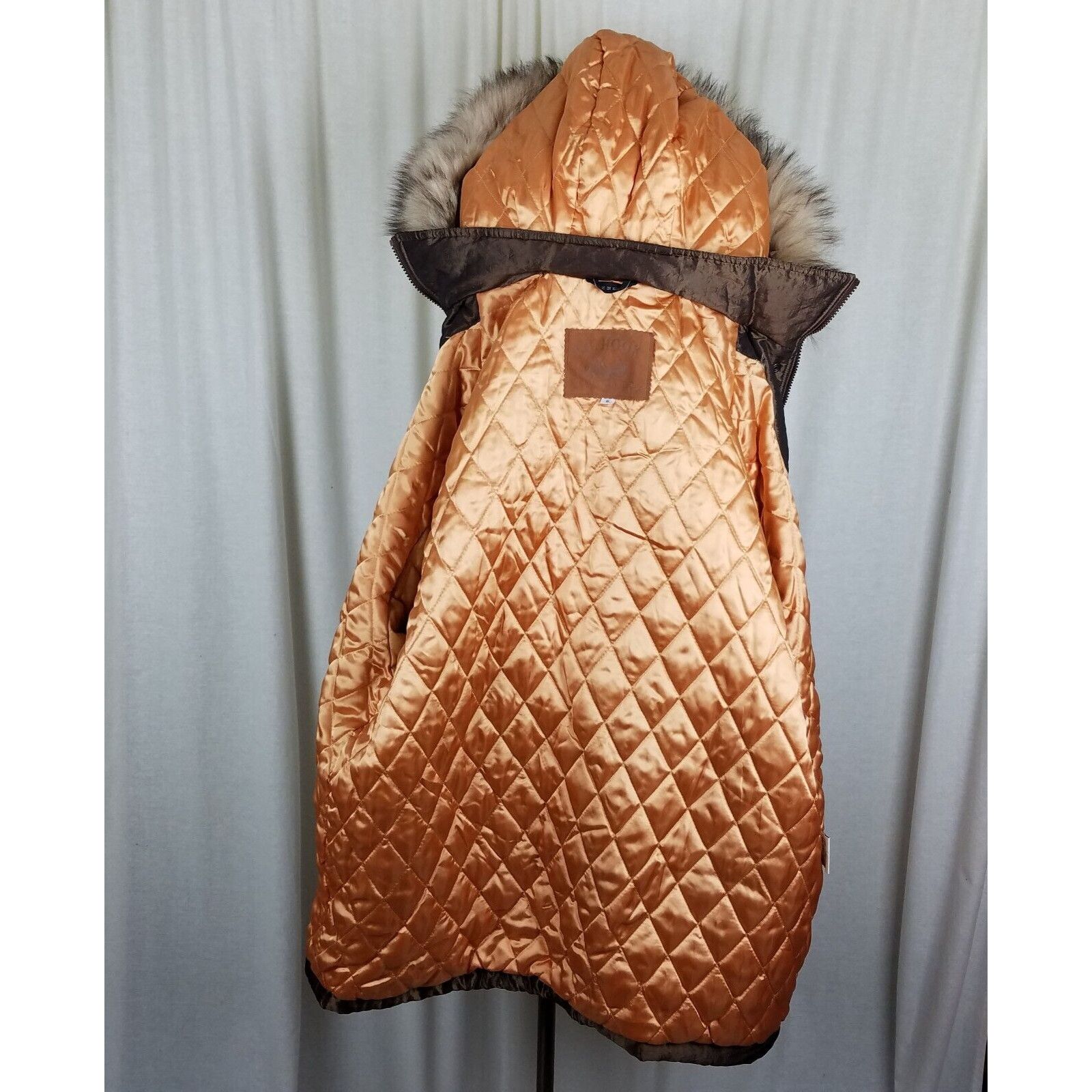 Vintage JGHook Faux Fur Hooded Winter Jacket Metallic Puffer Parka 6 Size M / US 6-8 / IT 42-44 - 6 Thumbnail