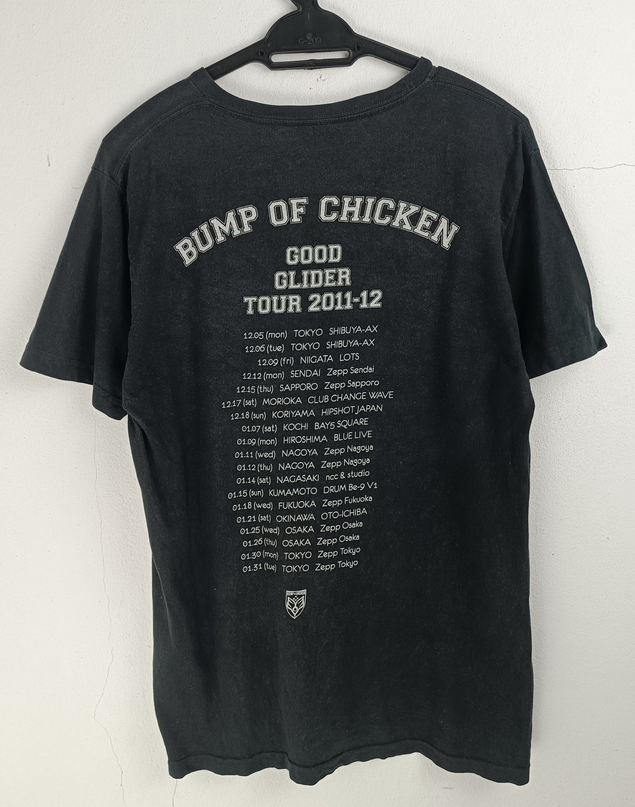 Band Tees VINTAGE '11 BUMP OF CHICKEN GOOD GLIDER TOUR spitz radwimps Size US M / EU 48-50 / 2 - 4 Thumbnail