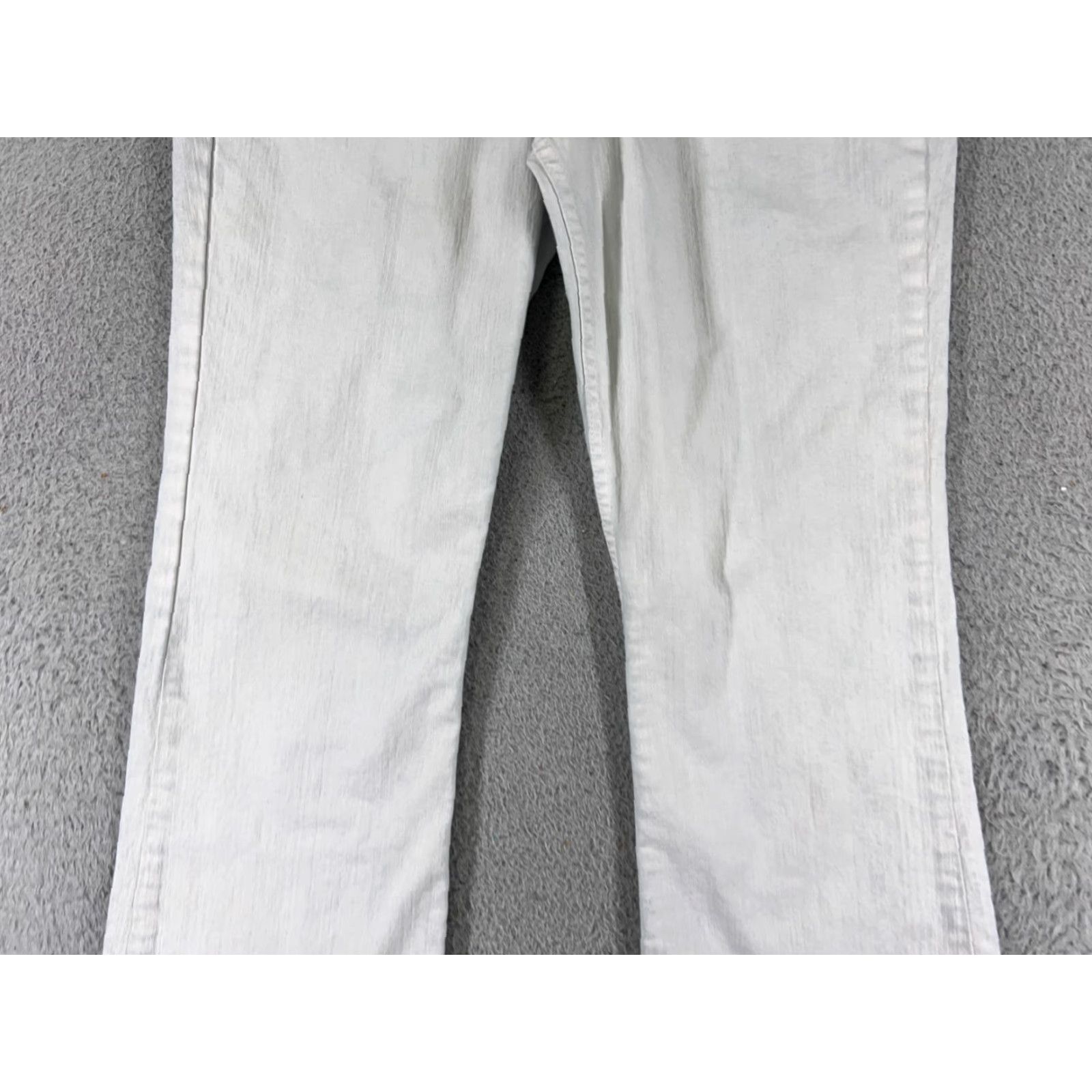 Mossimo MOSSIMO Jeans Women Bootcut White Denim 30x31 Regular Mid Rise 5-Pocket Cotton Blend Size 36" / US 14 / IT 50 - 3 Thumbnail