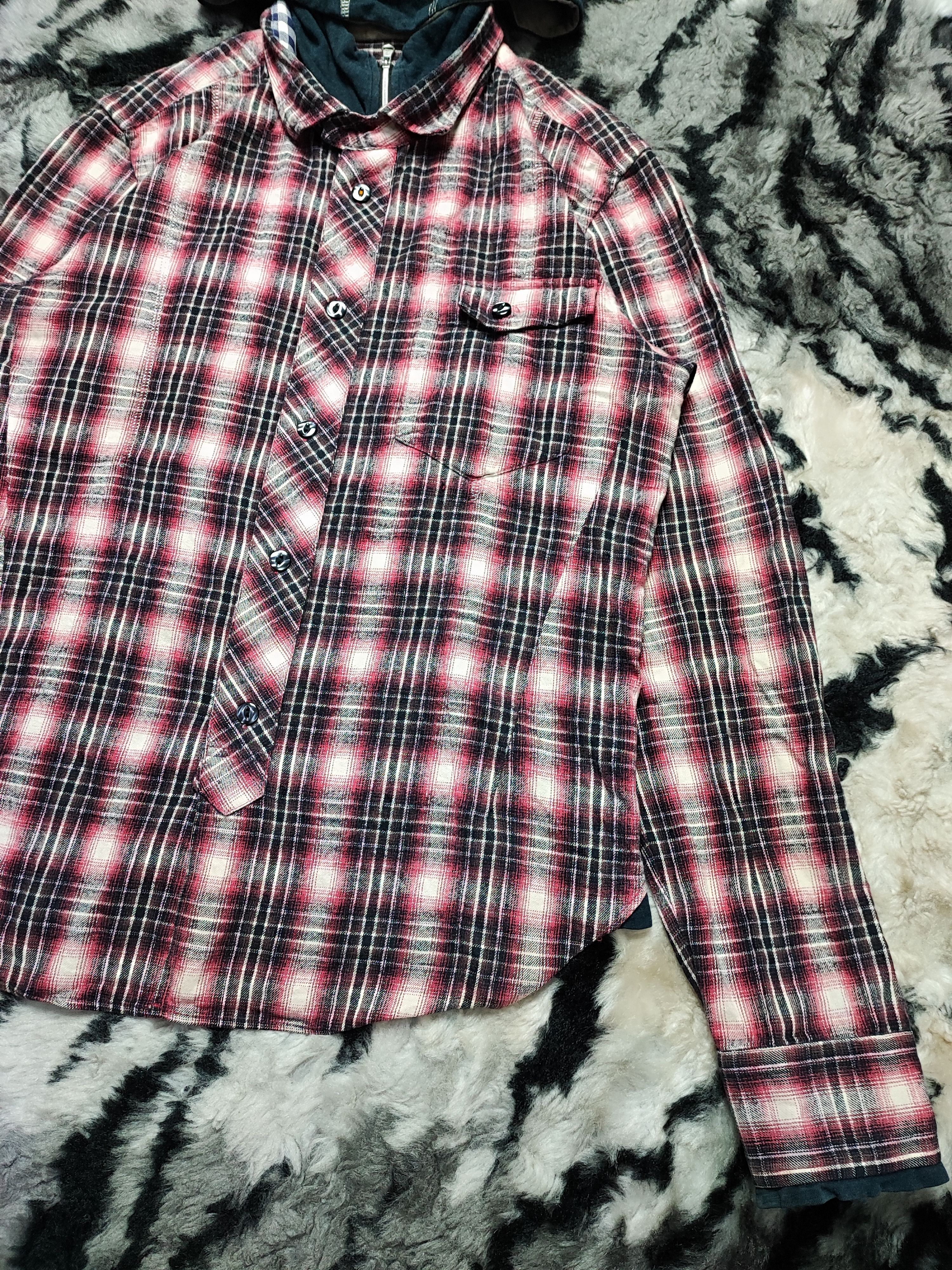 PPFM PPFM Double Layered Flannel Hoodie/Shirt Size US M / EU 48-50 / 2 - 4 Thumbnail