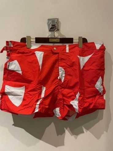 Tom Ford o1w1db10225 TFB450 Flower Print Swimsuit in Red White Size US 42 / EU 58 - 1 Preview
