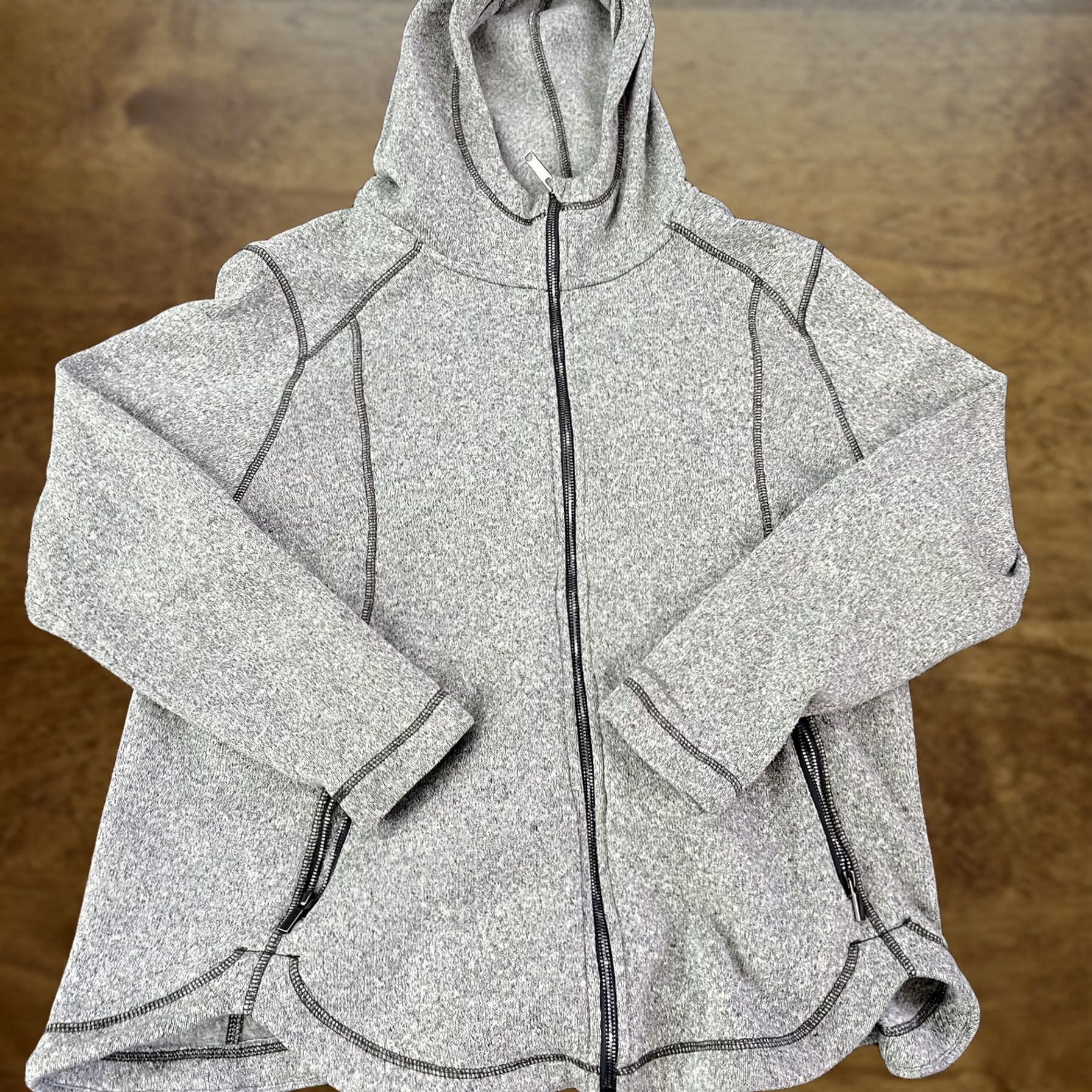 Eddie Bauer Eddie Bauer Womens Hooded Full Zip Knit Sweater 2XL Gray Fleece Jacket/Coat Size XXL / US 16-18 / IT 52-54 - 1 Thumbnail