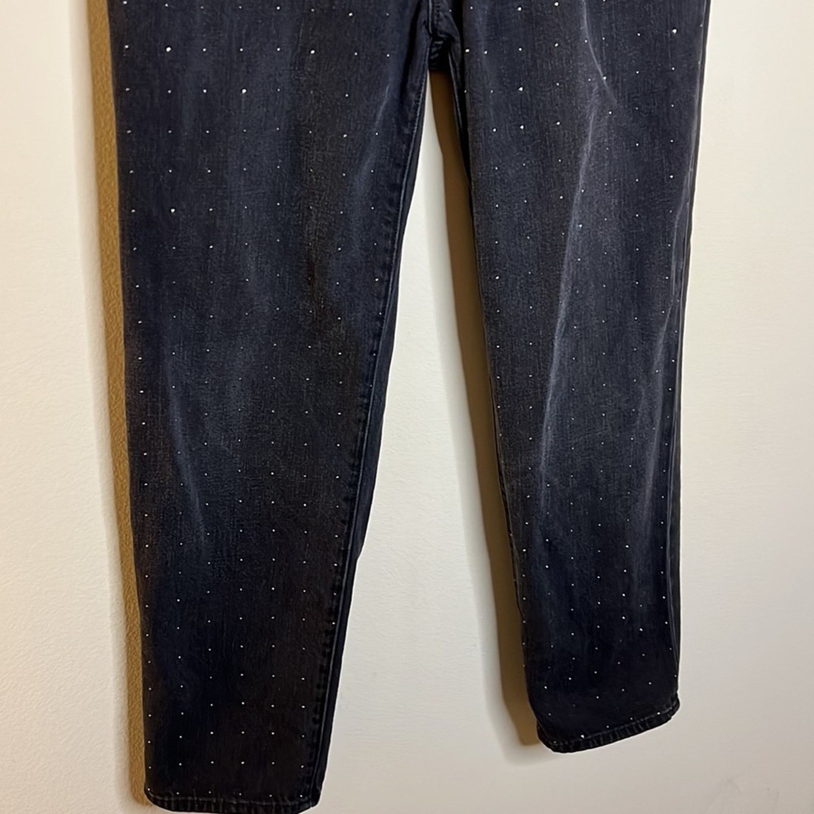 J Brand J Brand Crystal Embellished Straight Leg Ace Denim Jeans Size 26" / US 2 / IT 38 - 4 Thumbnail