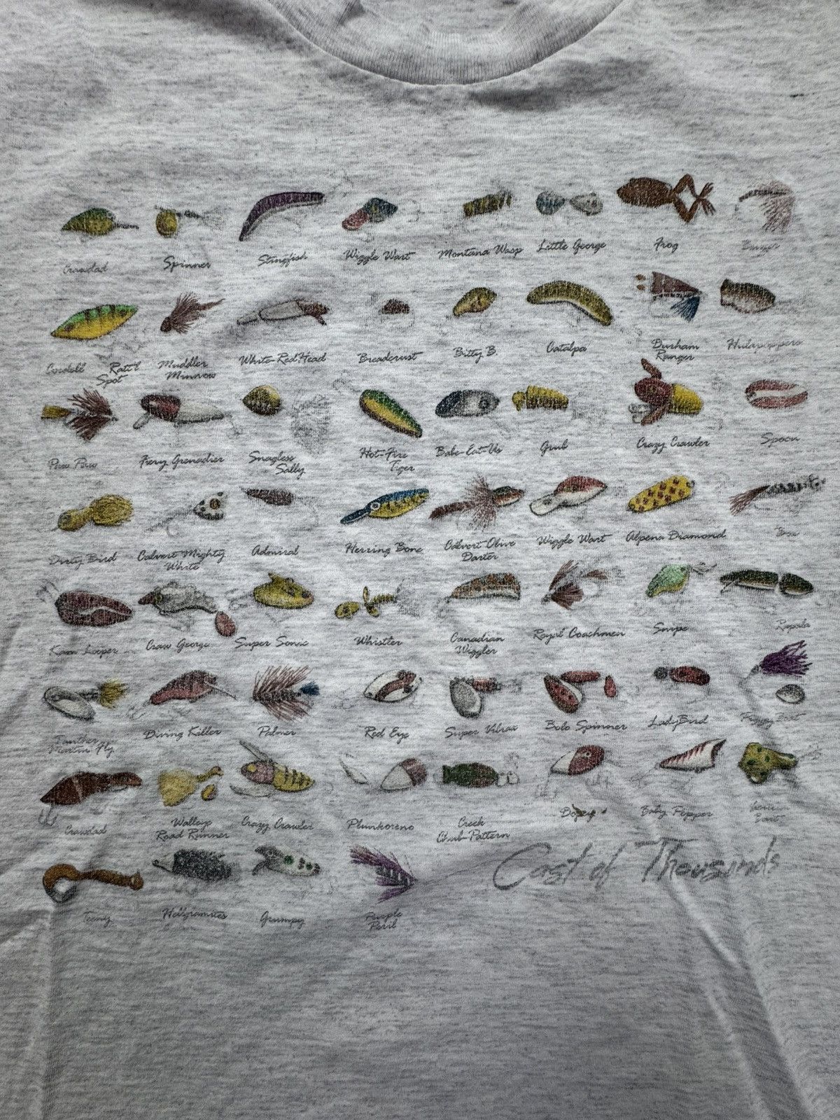 Vintage Single Stitch Fishing Tee Size US L / EU 52-54 / 3 - 2 Thumbnail