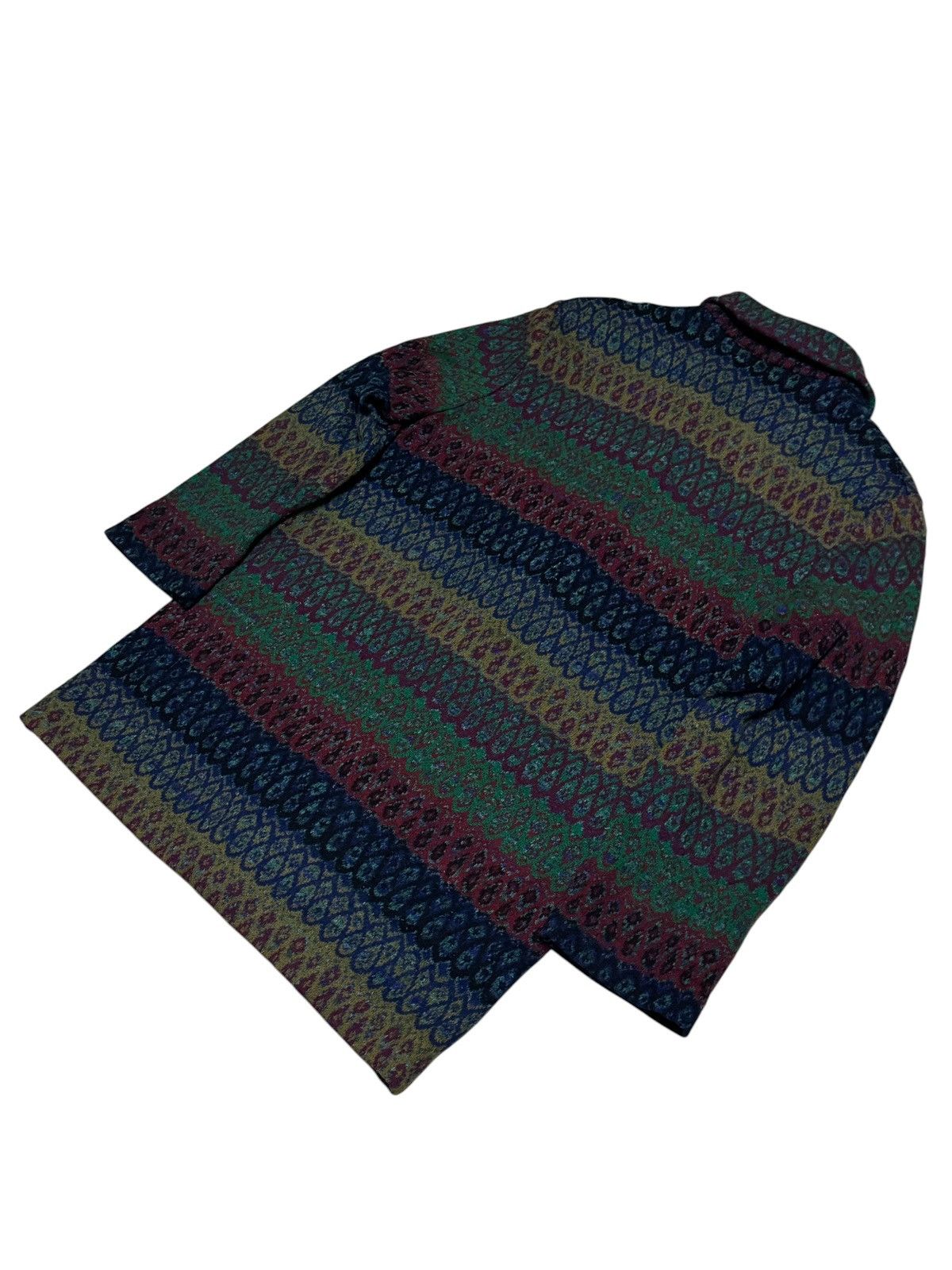 Missoni Vintage Missoni Knit Button Up Jacket 90s Zigzag Coat Size M / US 6-8 / IT 42-44 - 7 Thumbnail