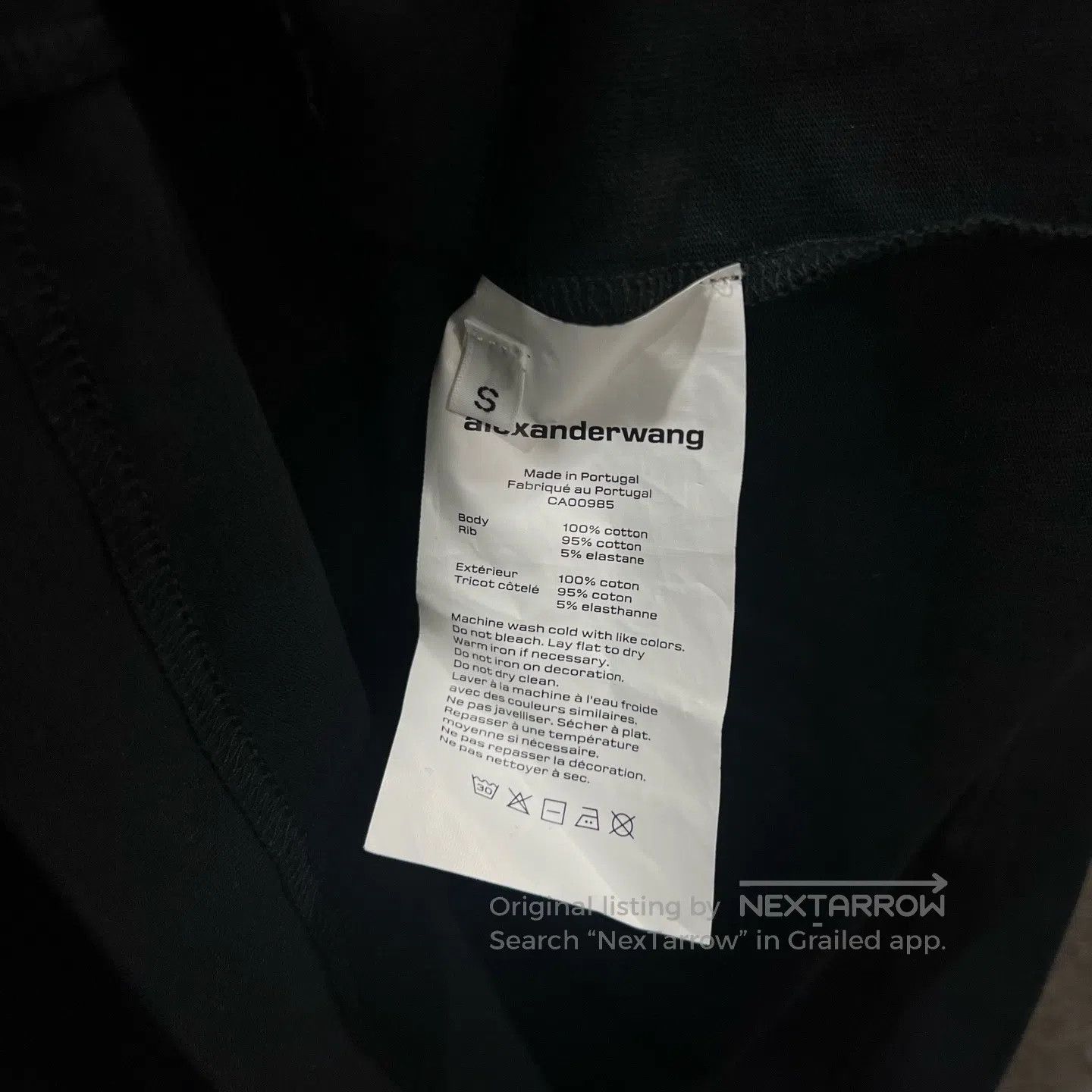 Alexander Wang Alexander Wang Record Short Sleeve| Size US S / EU 44-46 / 1 - 4 Thumbnail
