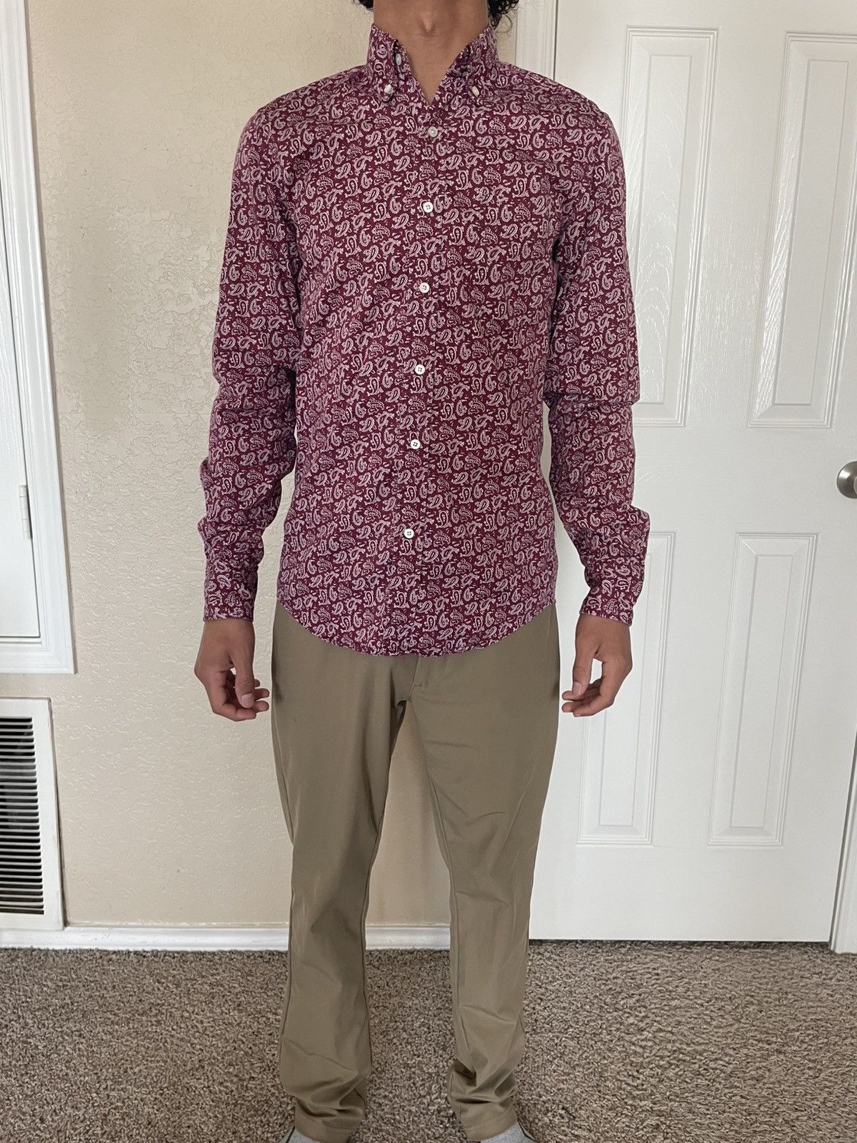 Gustin Paisley Button Down shirt Size US XS / EU 42 / 0 - 1 Thumbnail