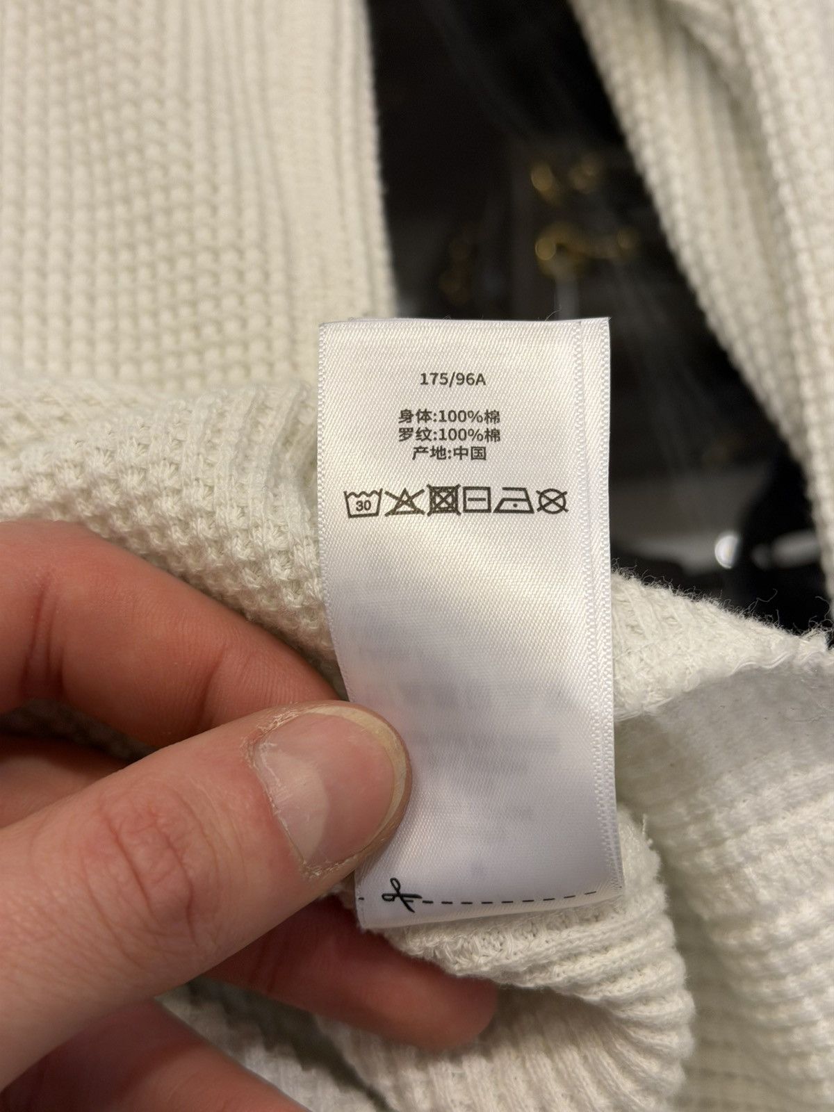 Stussy Stussy Raglan Thermal Waffle LS Shirt - White Size US M / EU 48-50 / 2 - 8 Thumbnail