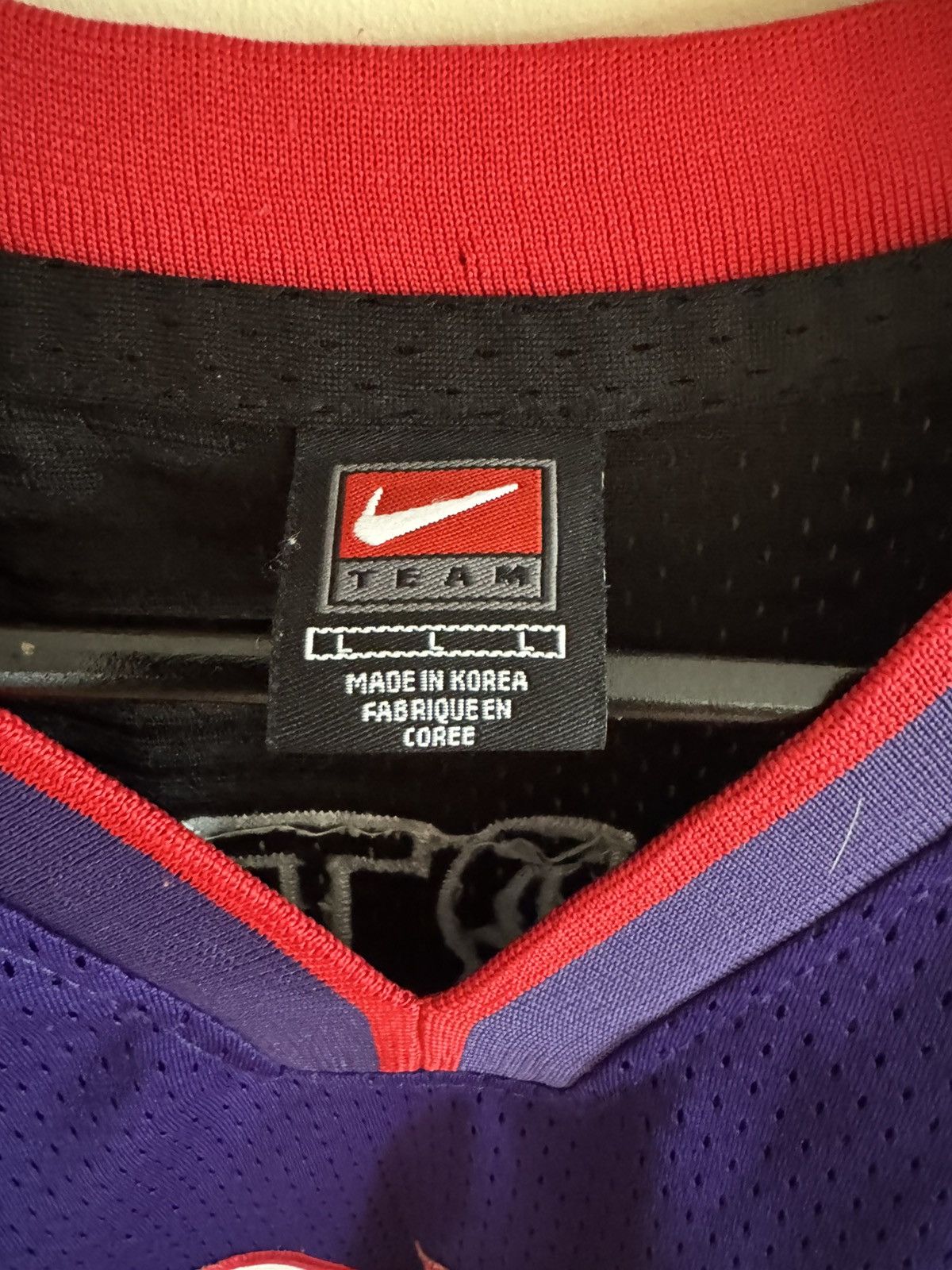 Nike Vintage 90s Jersey Nike Toronto Raptors #15 Vince Carter Size US L / EU 52-54 / 3 - 9 Thumbnail